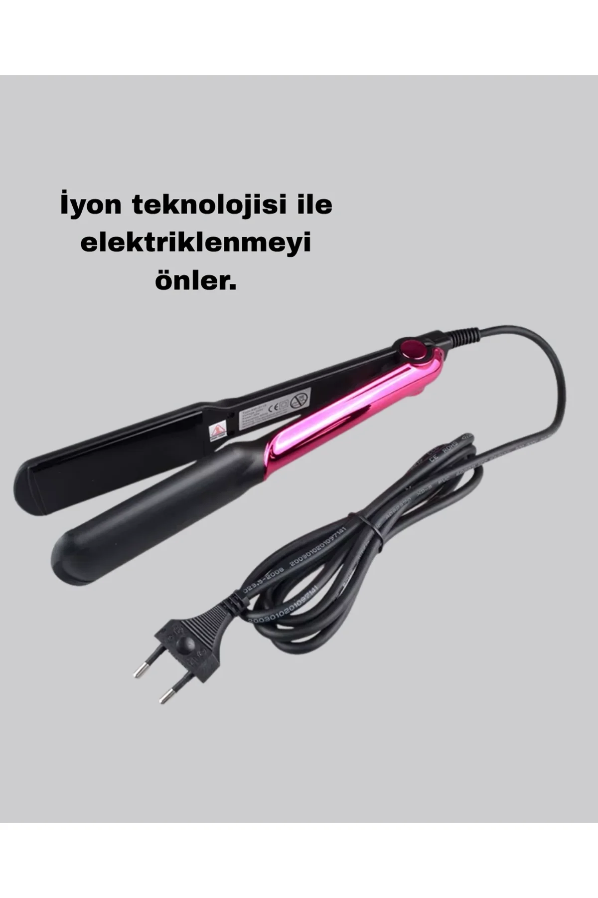 İyonik Saç Düzleştirici – 220°c Isıya Kadar Çıkan, Led Göstergeli Ve Eşit Isı Dağılımlı Plaka - Just Cheap Store Görsel 5