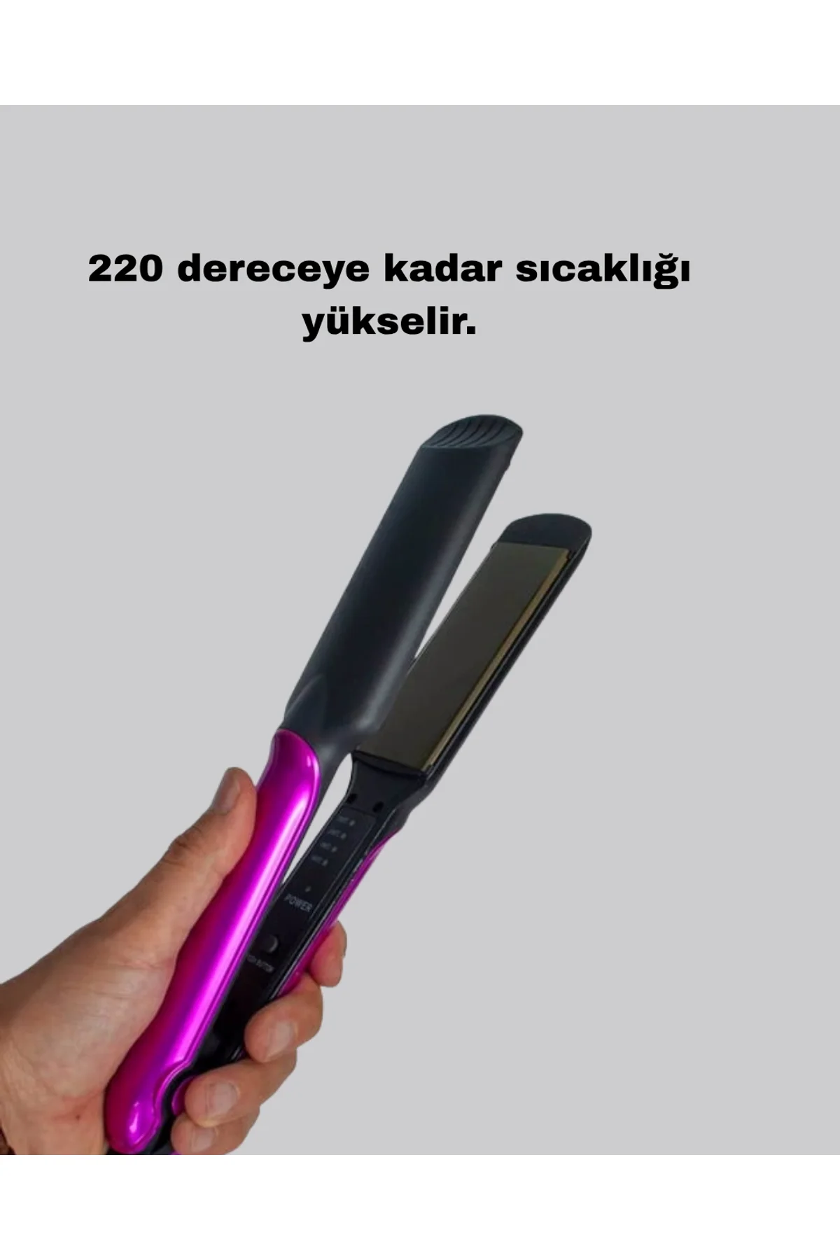 Profesyonel İyon Teknolojili Saç Düzleştirici – 220°c Hızlı Isınma Ve Led Ekranlı Tasarım - Just Cheap Store Görsel 4