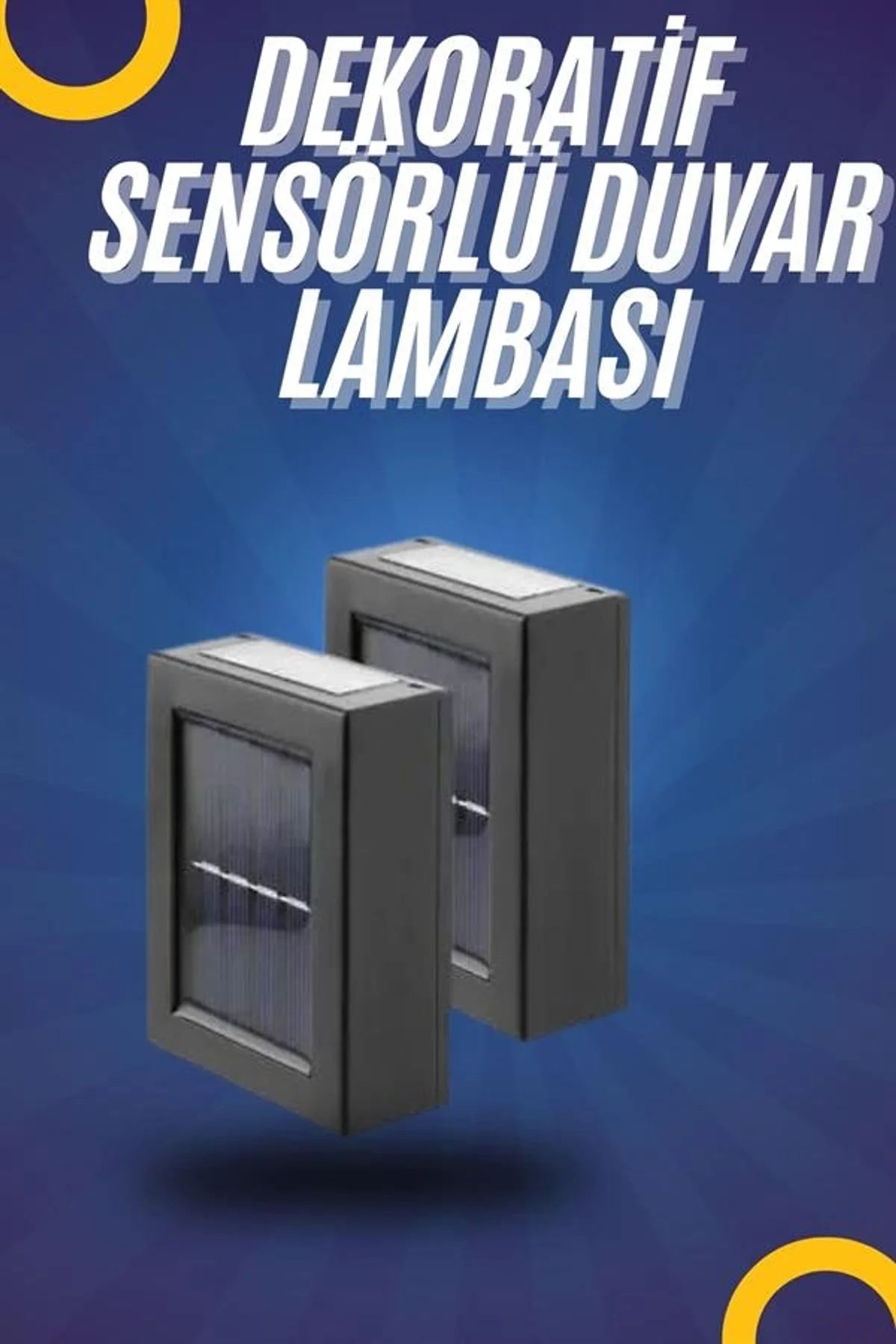 Yeni Model Solar Çift Taraflı Duvar Lambası Dekoratif Duvar Lambası - Just Cheap Store Görsel 2