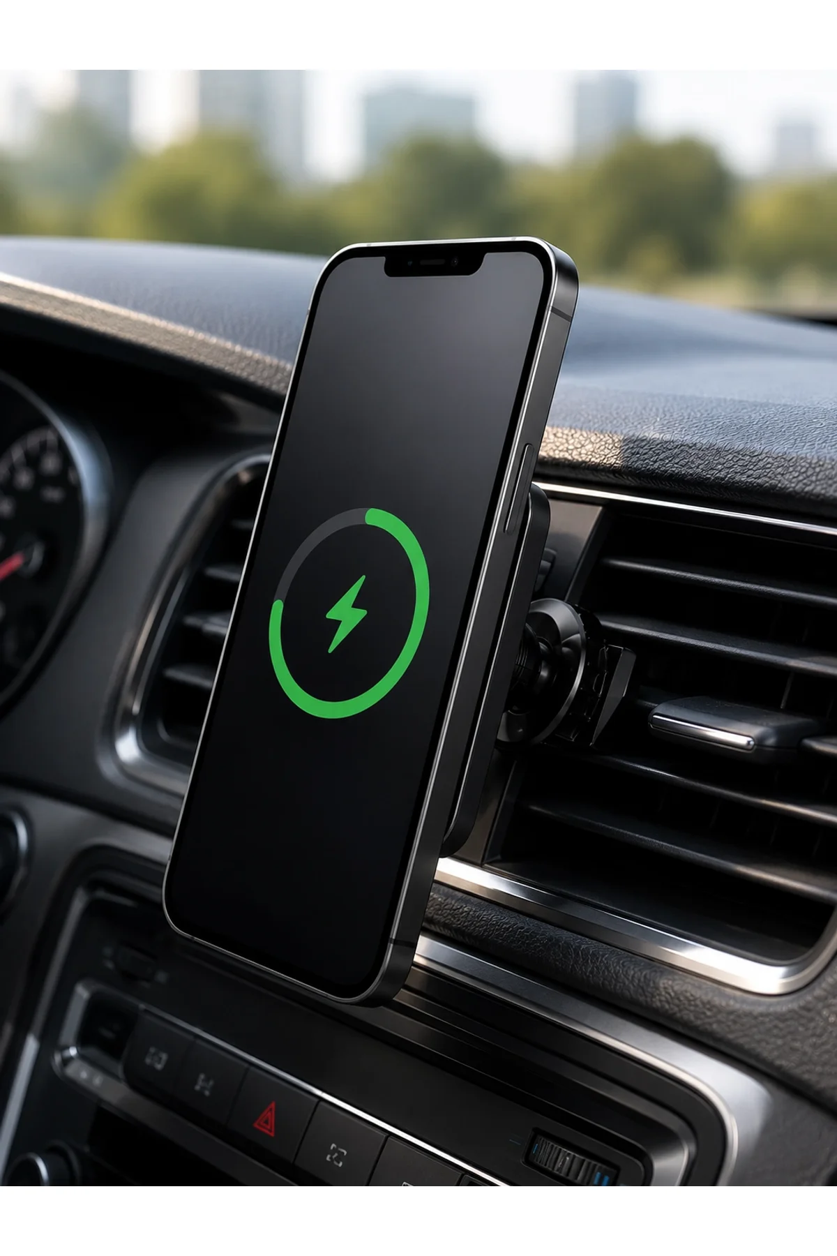 15w Hızlı Şarj Destekli Manyetik Araç Telefon Tutucu Kablosuz Araç Şarj Standı - Just Cheap Store Görsel 3