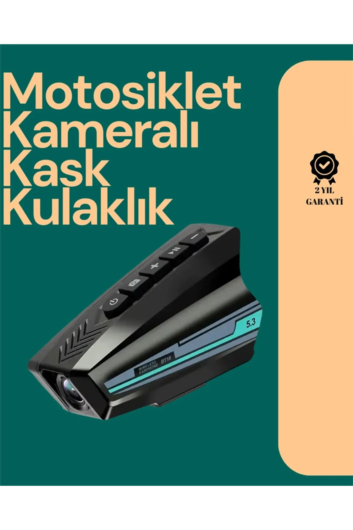 Golook Destekli Motosiklet Kask Kamerası – 50 Saat Pil, Geniş Açı
