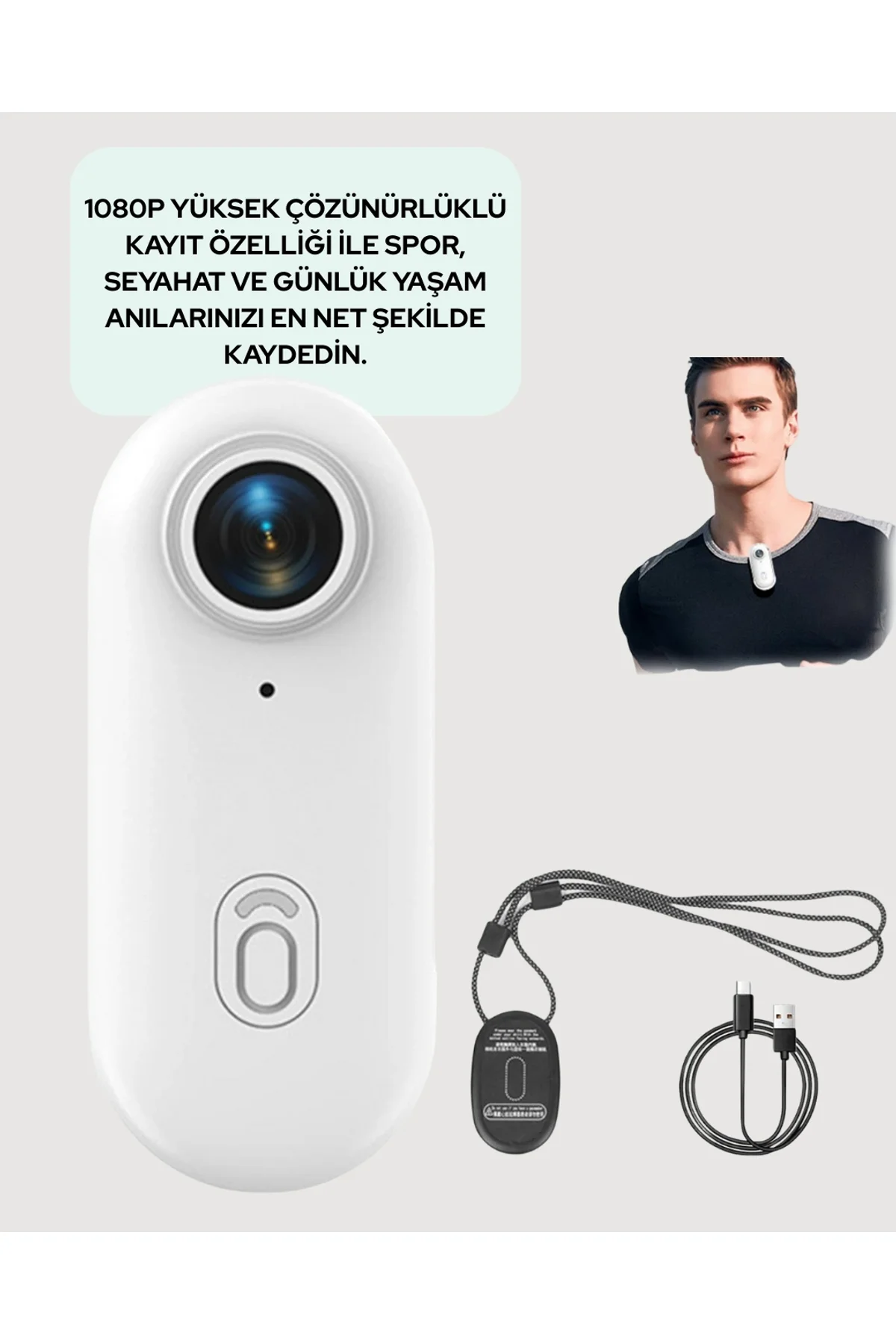 Geniş Açı Lensli Wifi Spor Ve Vlog Kamerası Yeni Nesil - Just Cheap Store Görsel 2