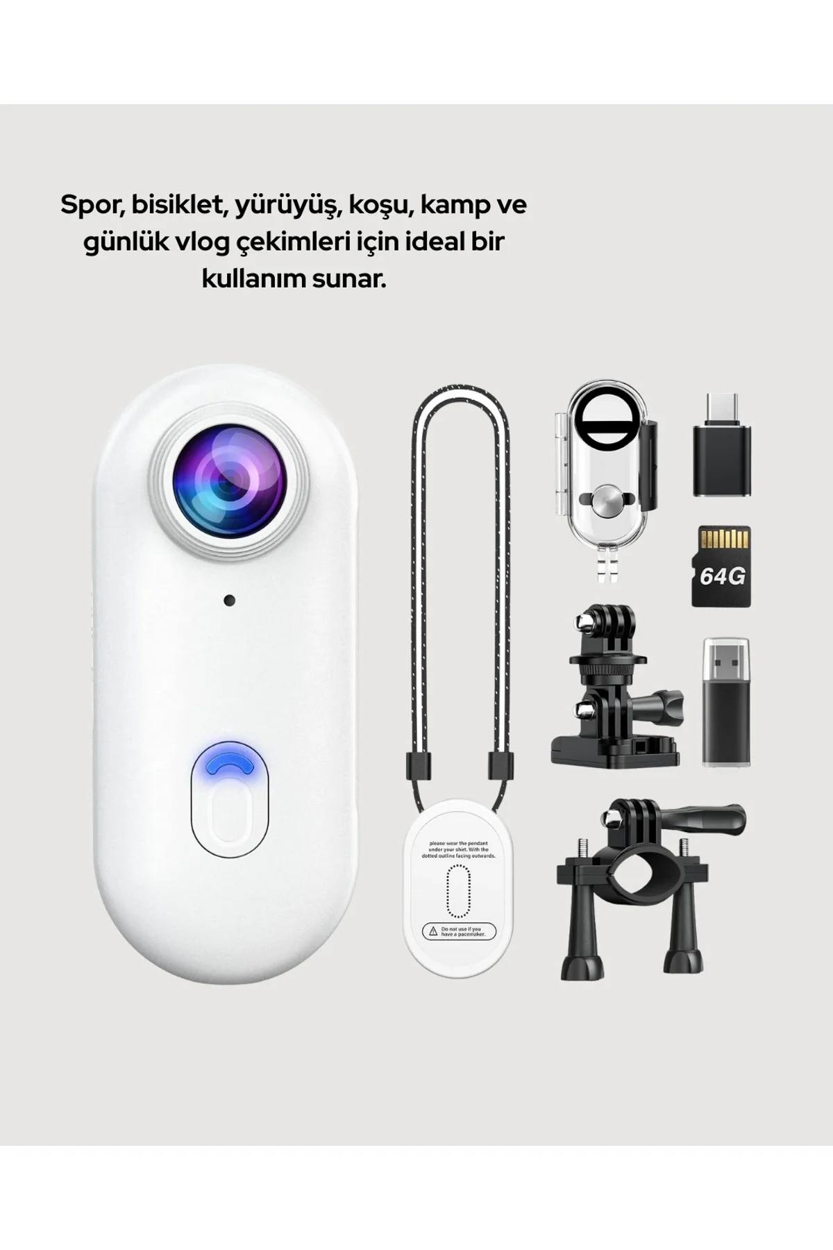 Geniş Açı Lensli Wifi Spor Ve Vlog Kamerası Yeni Nesil - Just Cheap Store Görsel 5