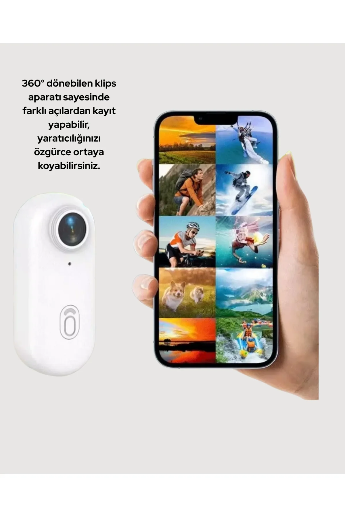 Geniş Açı Lensli Wifi Spor Ve Vlog Kamerası Yeni Nesil - Just Cheap Store Görsel 3