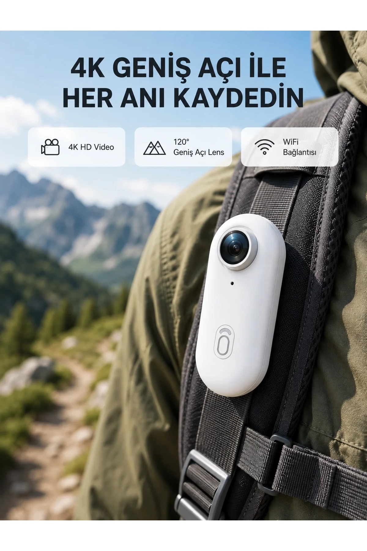 4k Full Hd Spor Kamerası 360° Klips Ve Wifi Özellikli