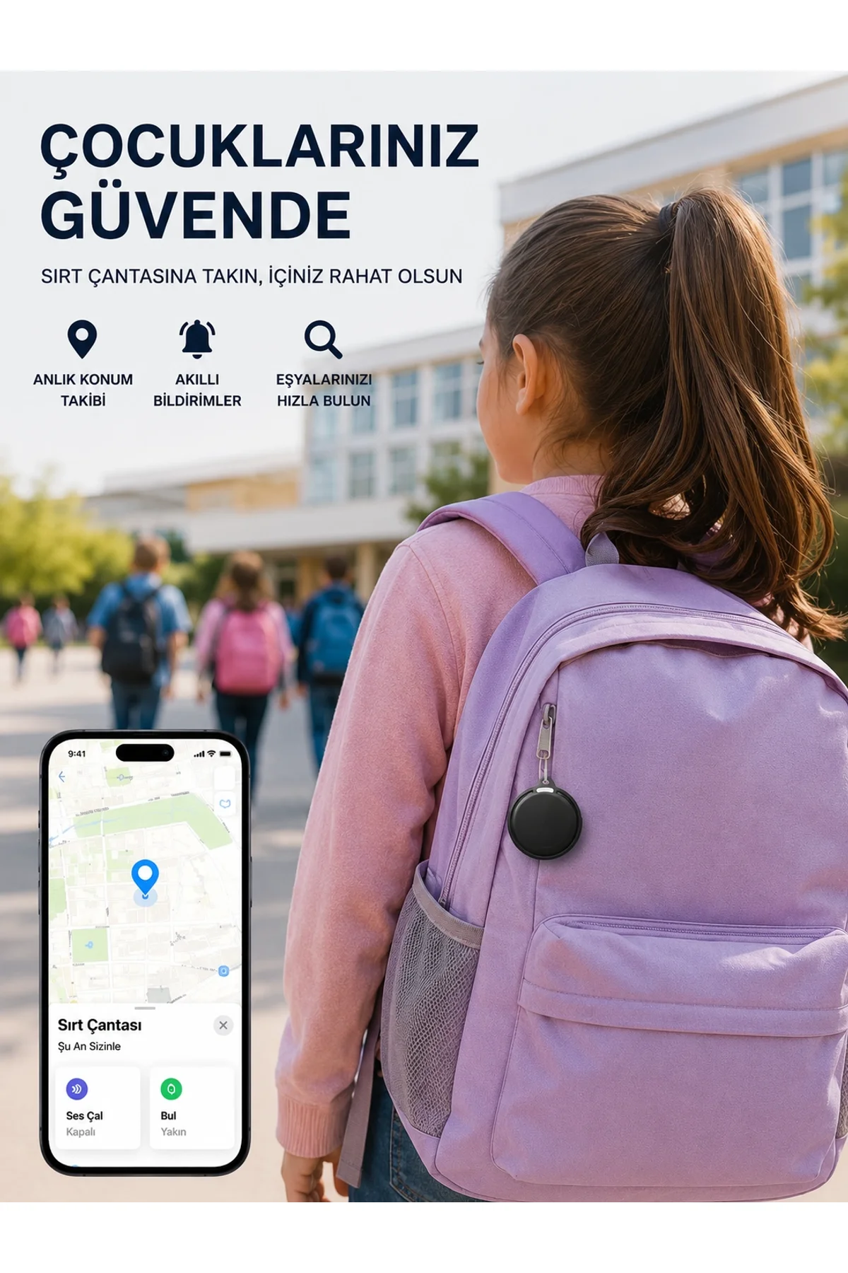Apple Ve Android Destekli Airtag Konum Takip Ve Eşya Bulucu