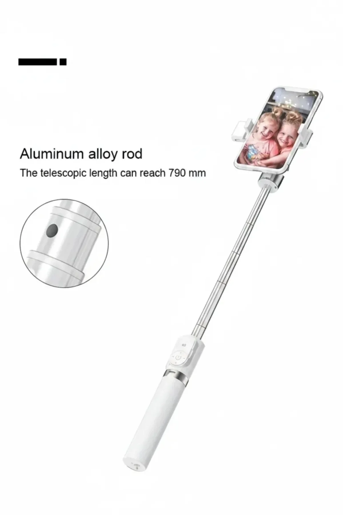 Led Işıklı Selfie Çubuğu Bluetooth Kumandalı Kablosuz Tripot Selfie Monopod Selfie Stick (beyaz) - Just Cheap Store Görsel 3
