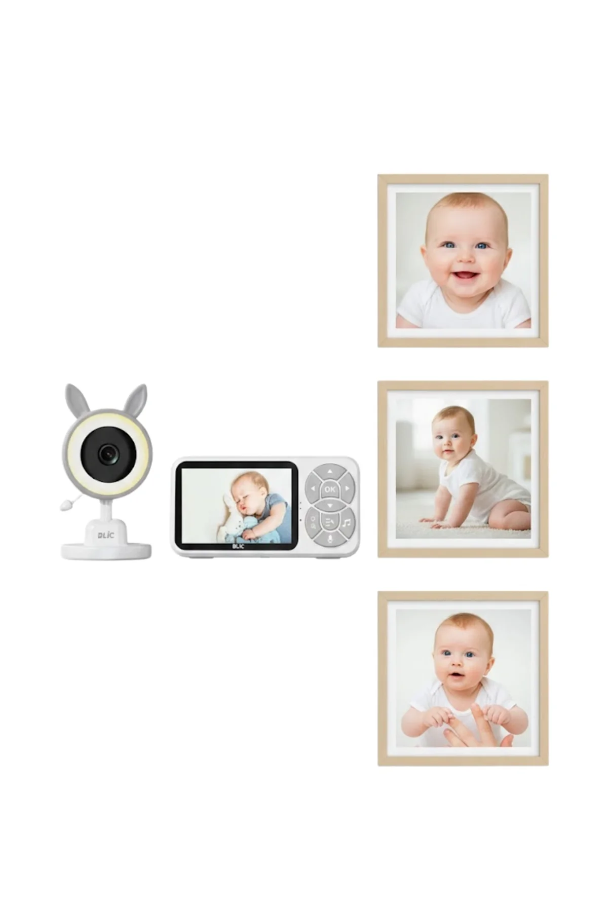 Lcd Ekranlı Bebek İzleme Kamerası Ninnili Gece Görüşlü Güvenlik Sistemi Yeni Nesil - Just Cheap Store Görsel 3