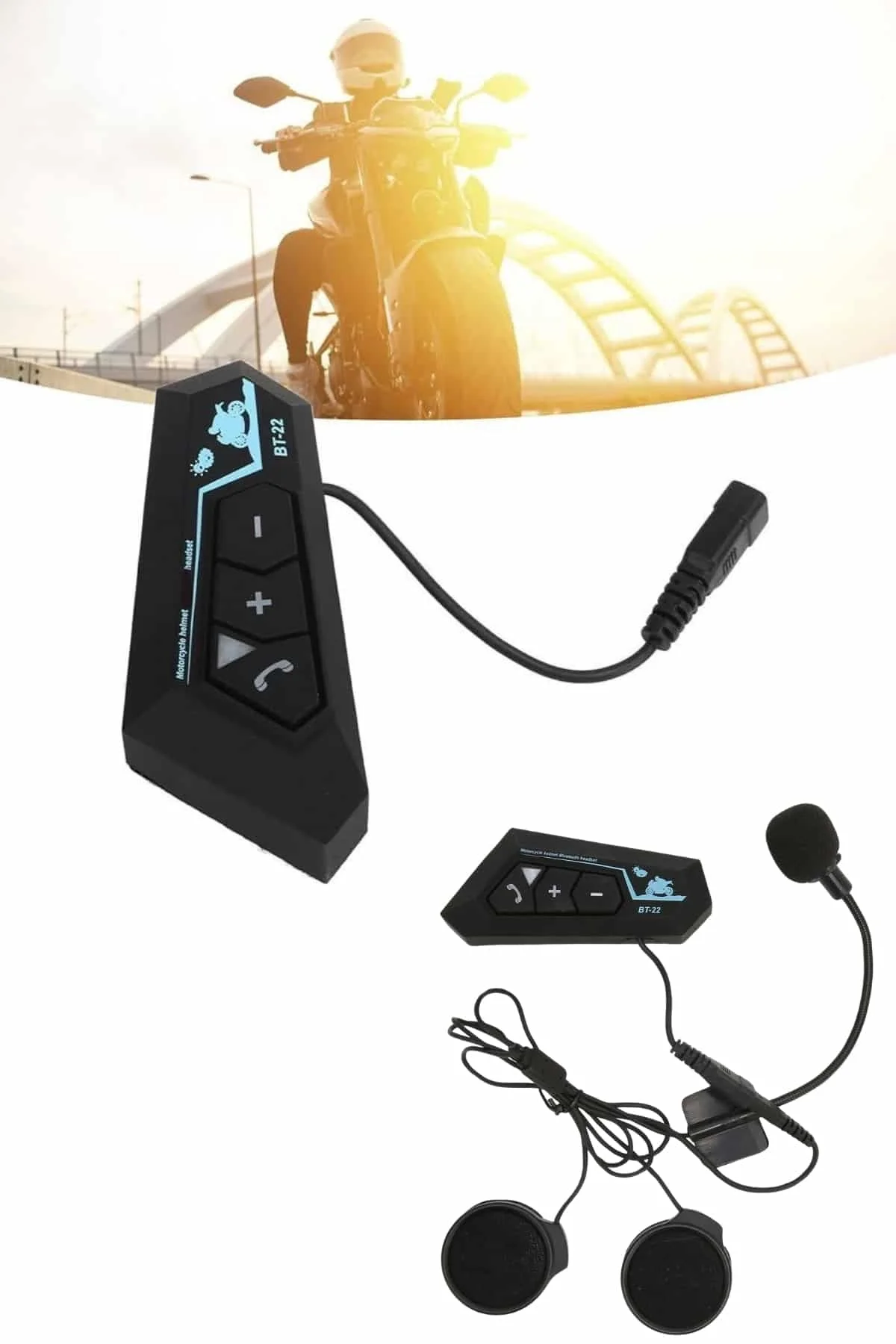 Bluetooth Kask Kulaklığı Intercom 5.0 Bluetooth Android Ve İos Uyumlu Yeni Nesil - Just Cheap Store Görsel 2