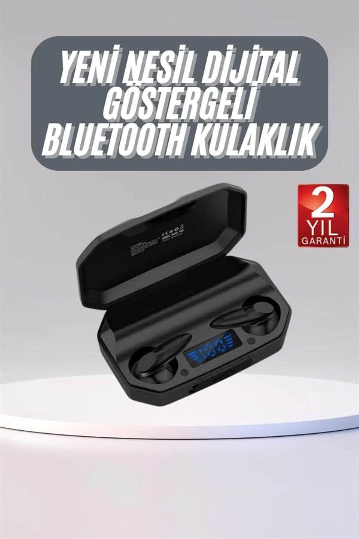 Rgb Işıklı Çift Mikrofonlu Siyah Profesyonel Kulaklığı Kablosuz Kulakiçi - Just Cheap Store Görsel 2