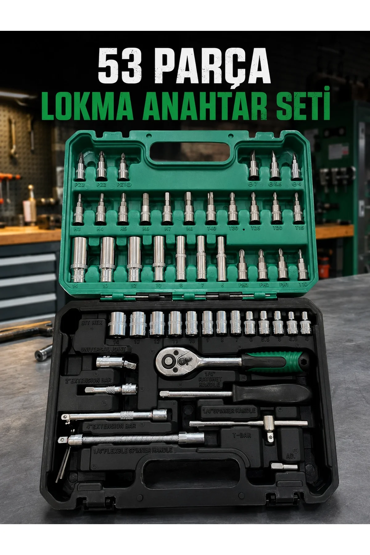 Derin Lokmalı Uçlu Çok Fonksiyonlu Tamir Seti