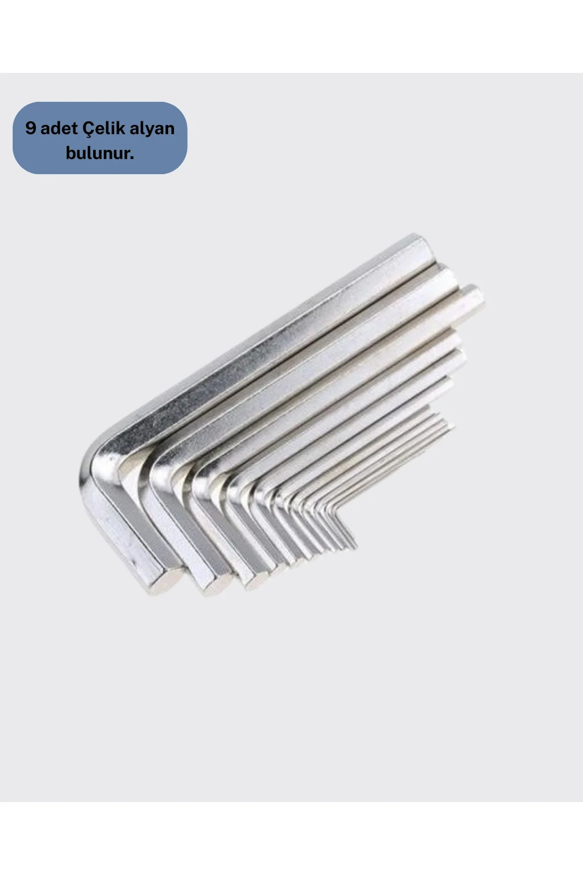 9 Parça Kısa Tip Alyan Seti Isıl İşlemli Profesyonel Kullanım Yeni Nesil - Just Cheap Store Görsel 3