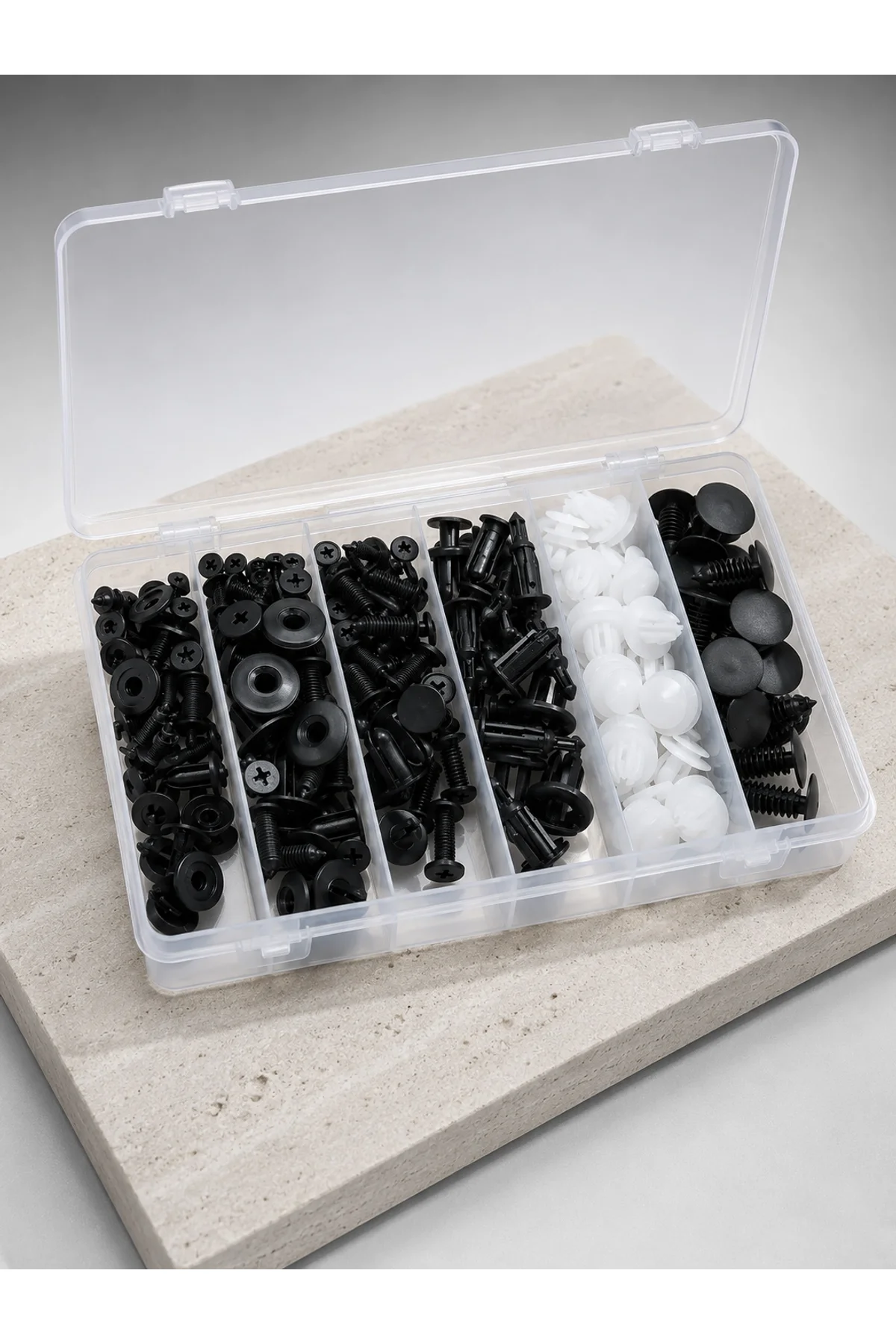 Profesyonel Oto Klips Tamir Seti 6 Farklı Model Plastik Sabitleme Pimi Organizer Kutulu - Just Cheap Store Görsel 3