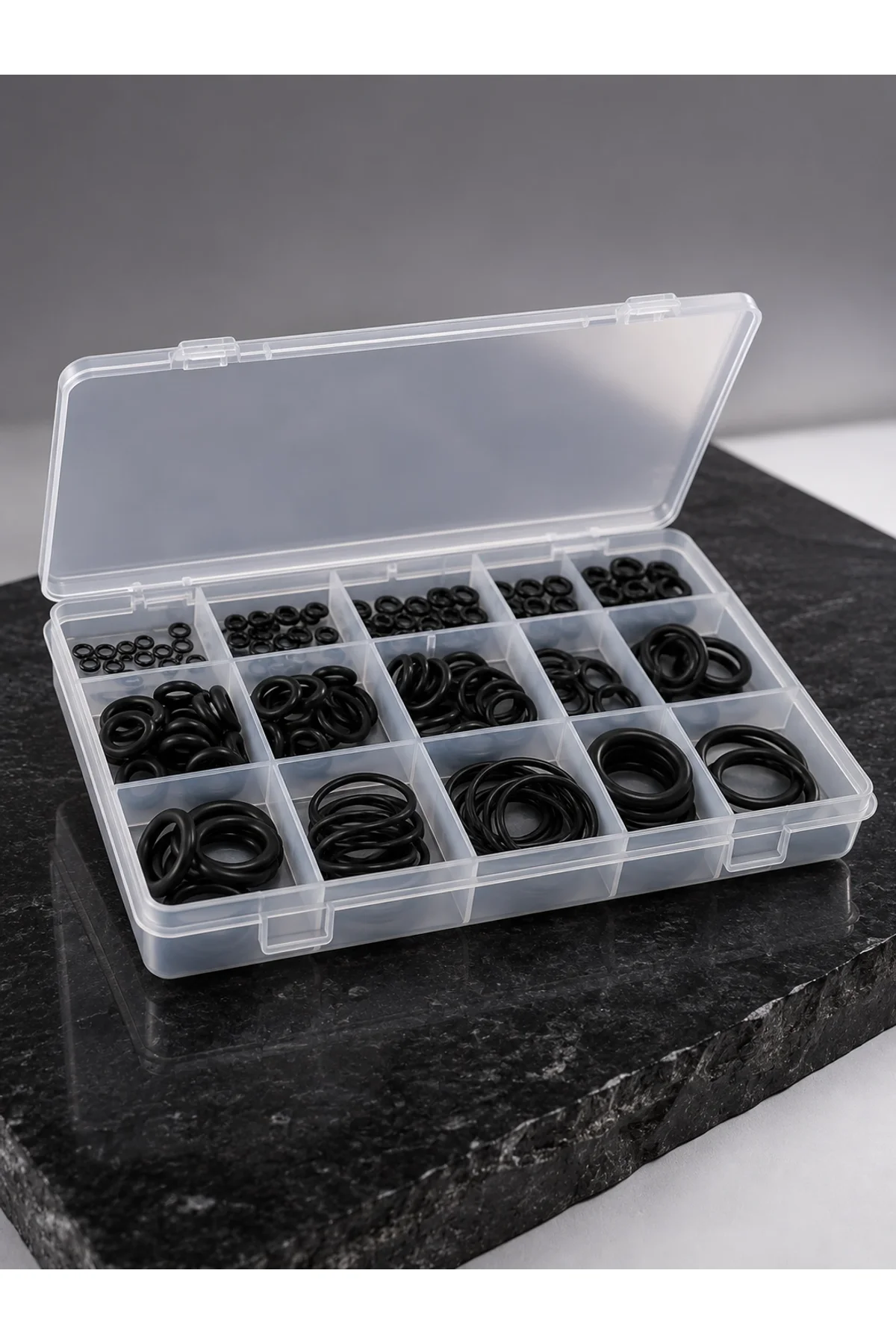 Organizer Kutulu O-ring Conta Seti 225 Parça | Dayanıklı Kauçuk Sızdırmazlık Contaları - Just Cheap Store Görsel 2