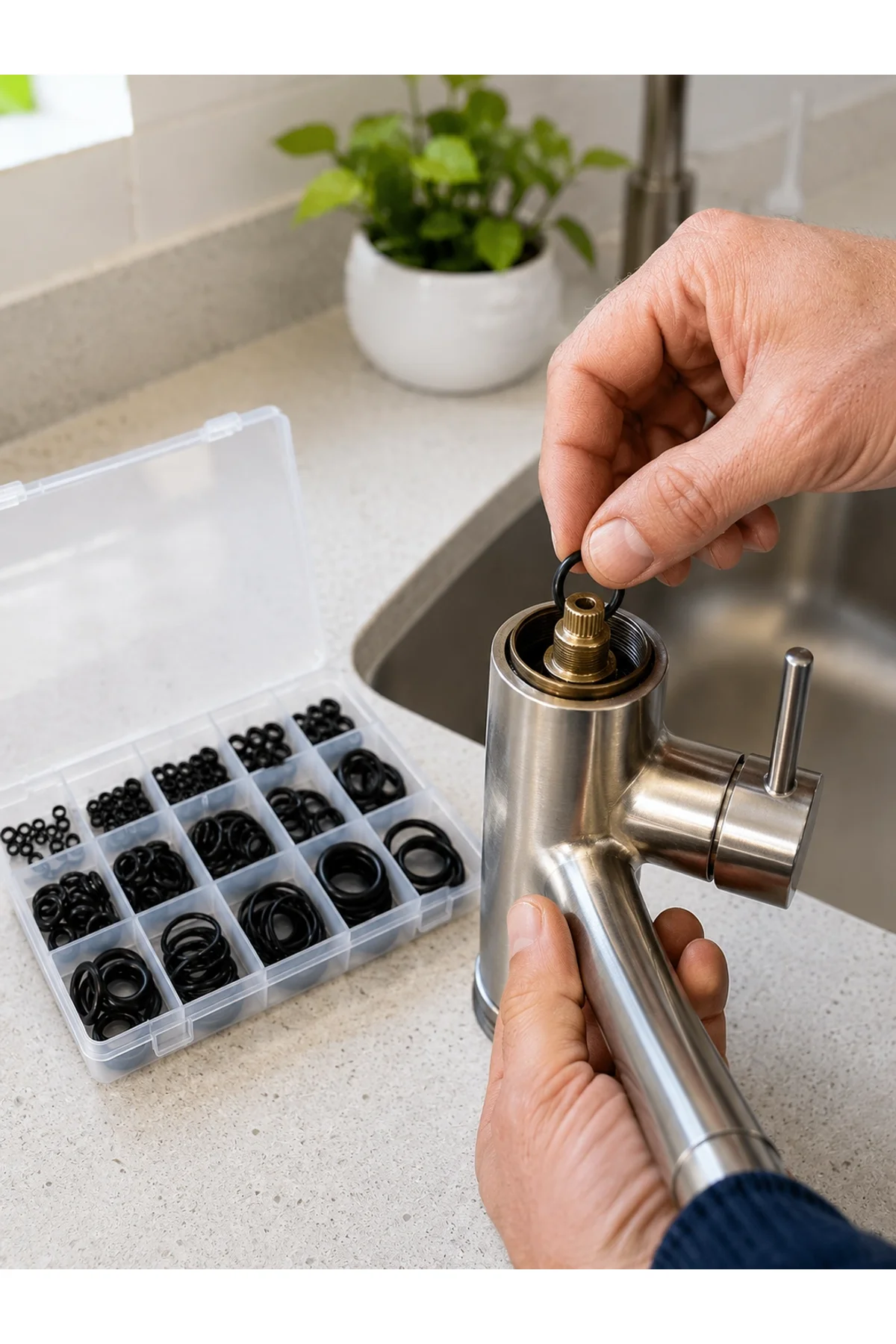 225 Parça O-ring Conta Seti 18 Farklı Ölçü Kauçuk Sızdırmazlık Conta Organizer Kutulu - Just Cheap Store Görsel 4