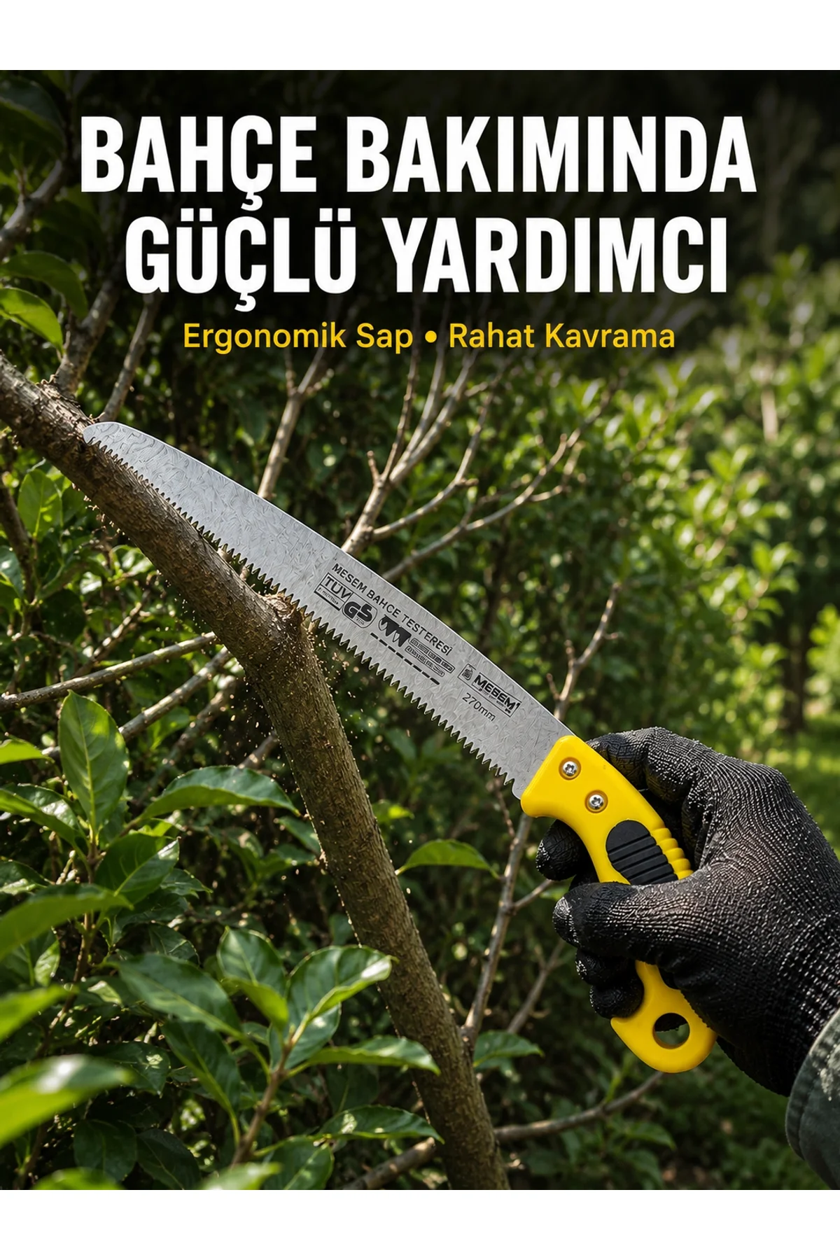 Profesyonel Bahçe Bıçkısı Ergonomik Saplı Kesim Aleti