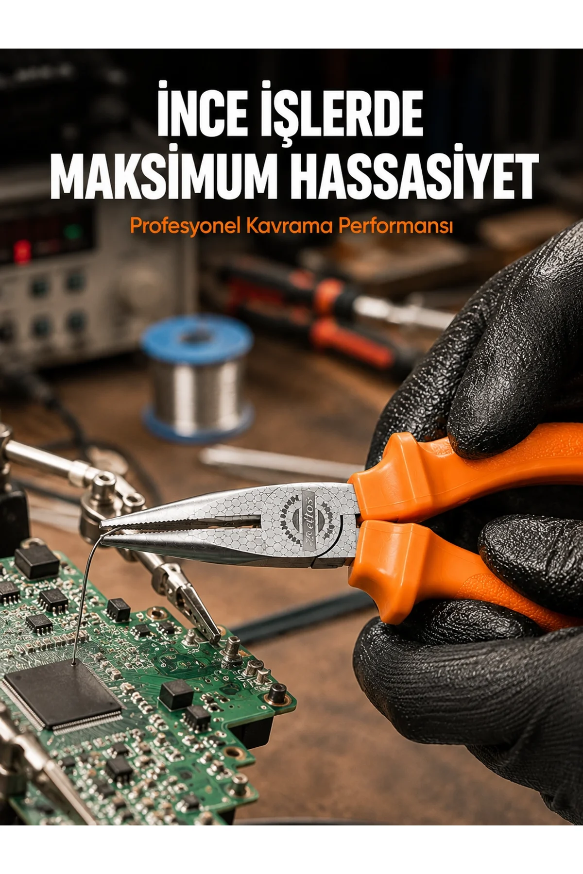 Ergonomik Saplı Profesyonel Kargaburun Dayanıklı Dövme Çelik Gövde