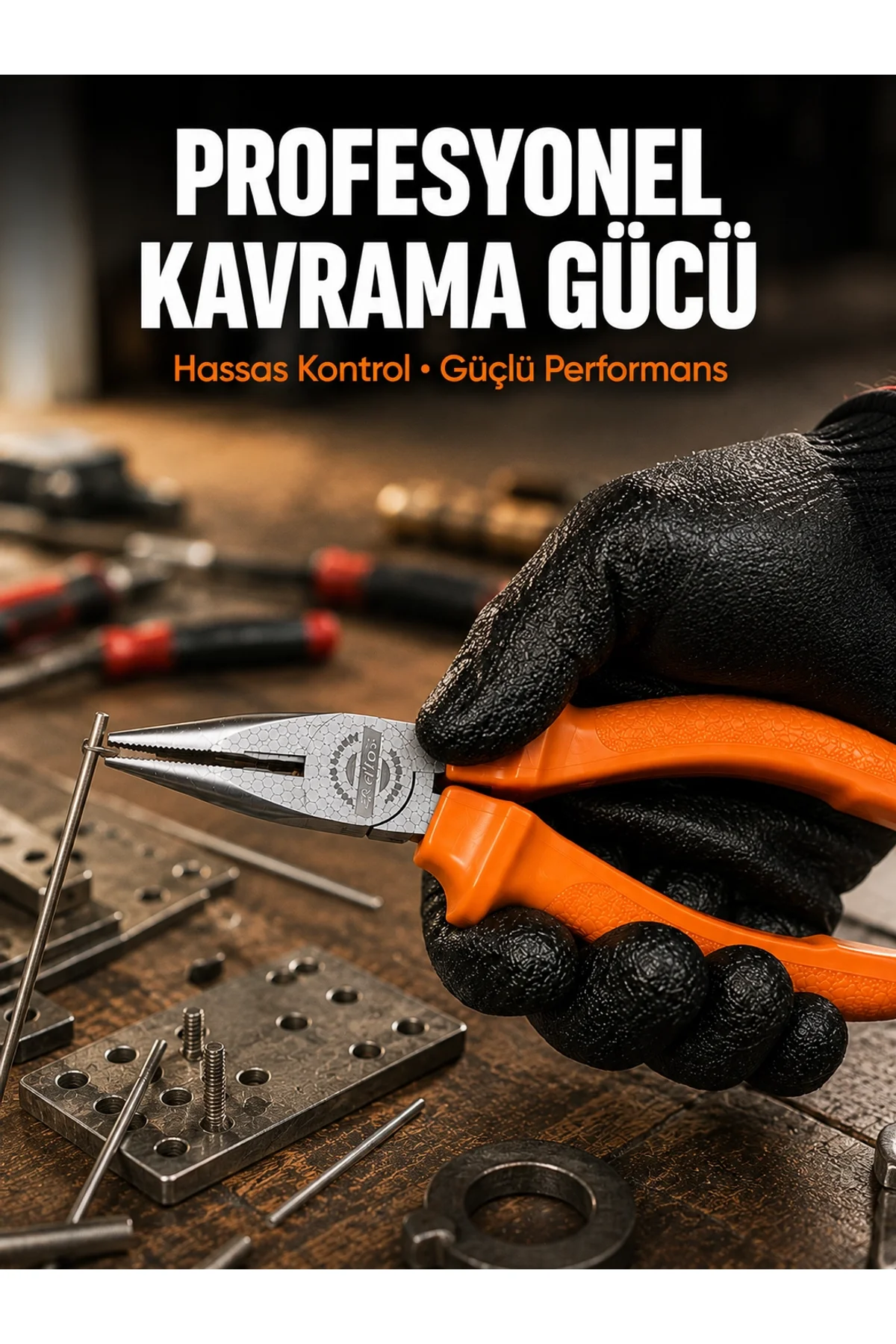 Uzun İnce Çeneli Profesyonel Kargaburun Dayanıklı Çelik El Aleti