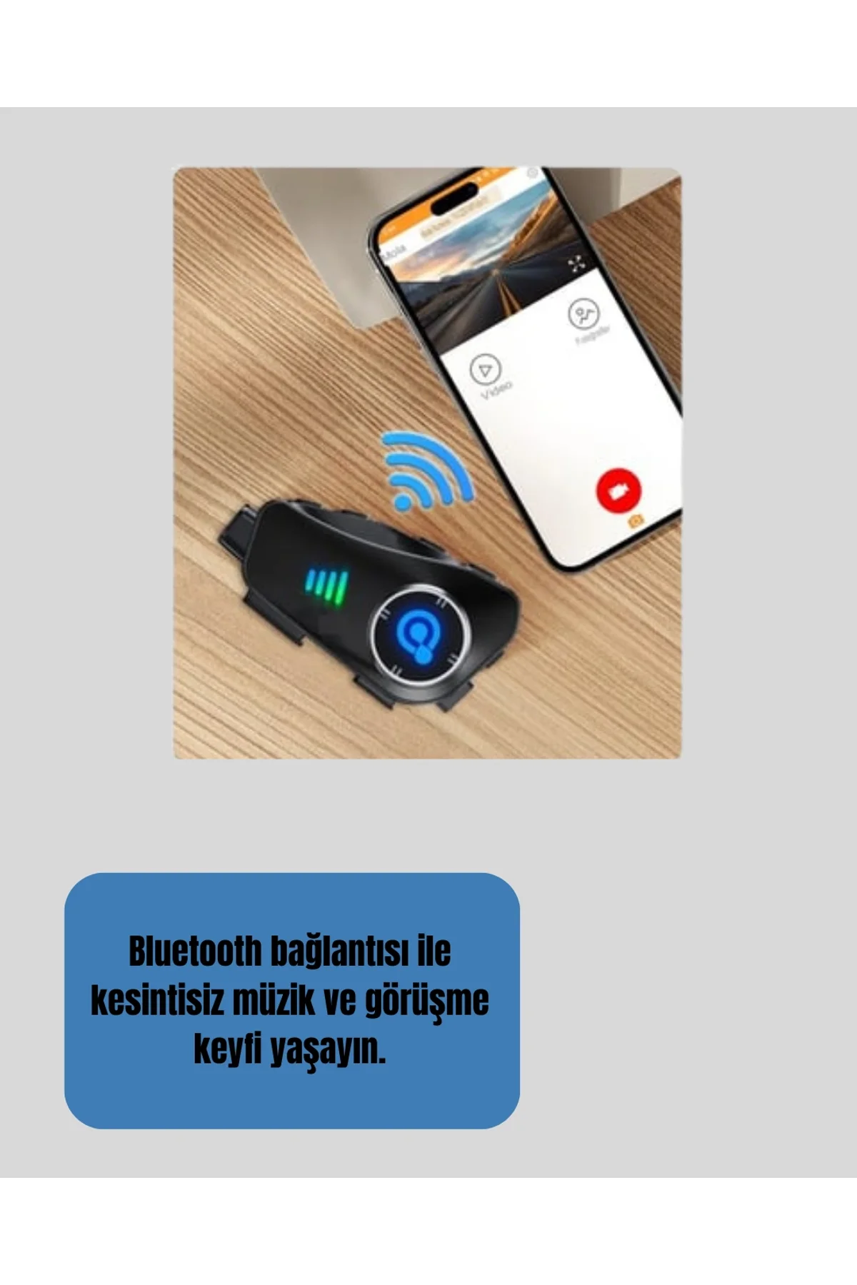 Q28 Bluetooth Kask Kulaklık 1080p Kamera – Su Geçirmez Motosiklet Interkom Yeni Nesil - Just Cheap Store Görsel 3