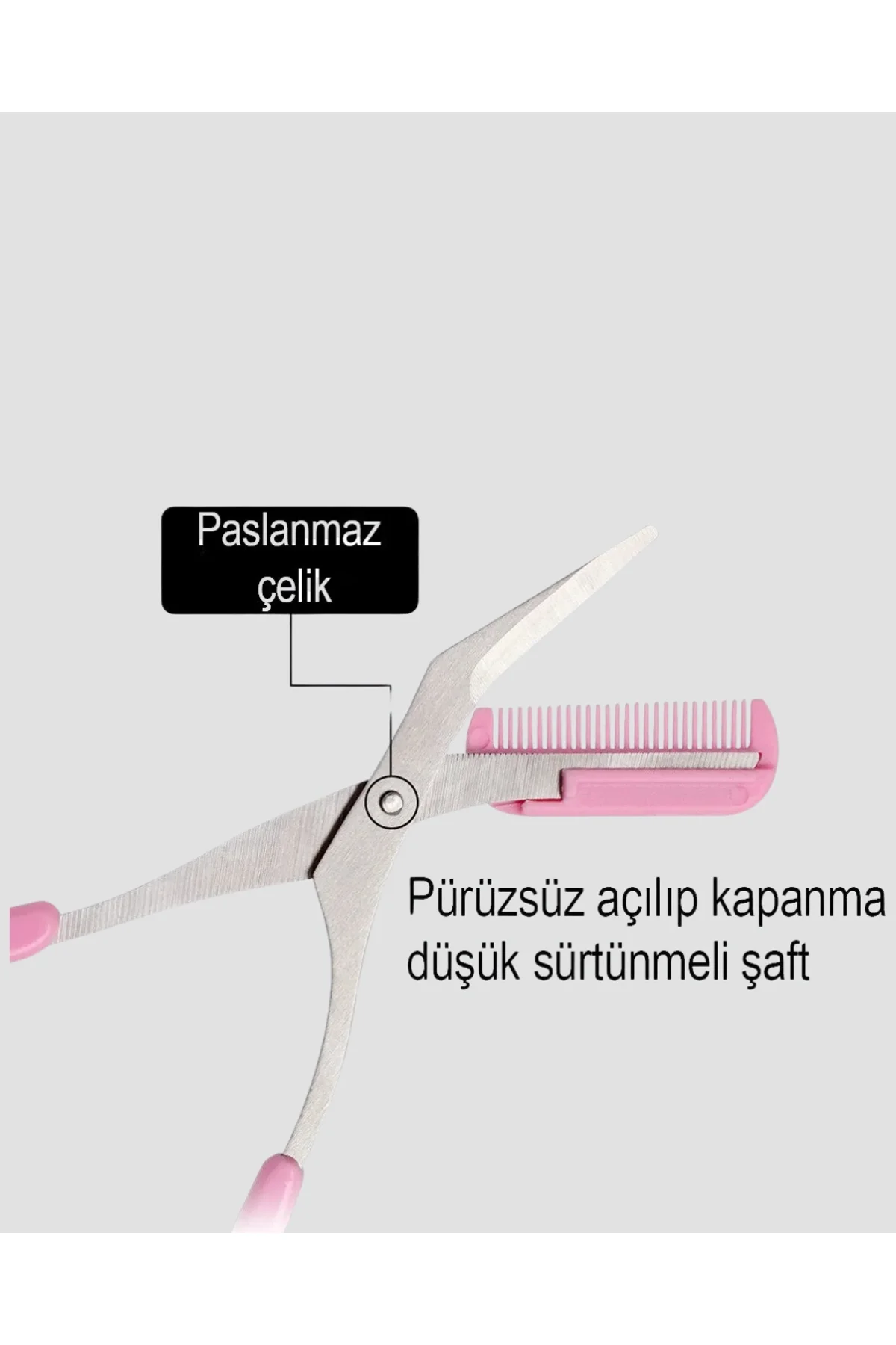 Taraklı Kaş Düzeltme Makası – Hassas Şekillendirme Ve Kolay Kullanım - Just Cheap Store Görsel 5