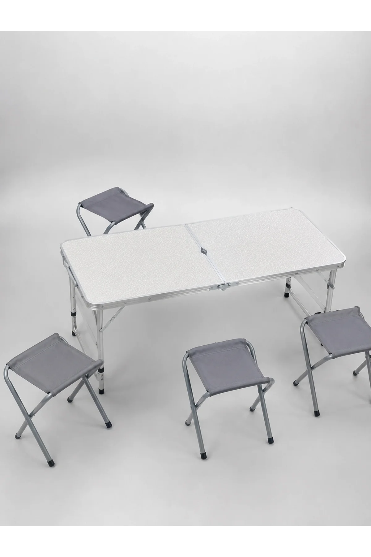 Valiz Tipi Katlanabilir Piknik Masası 4 Tabureli Taşınabilir Kamp Masası - Just Cheap Store Görsel 5