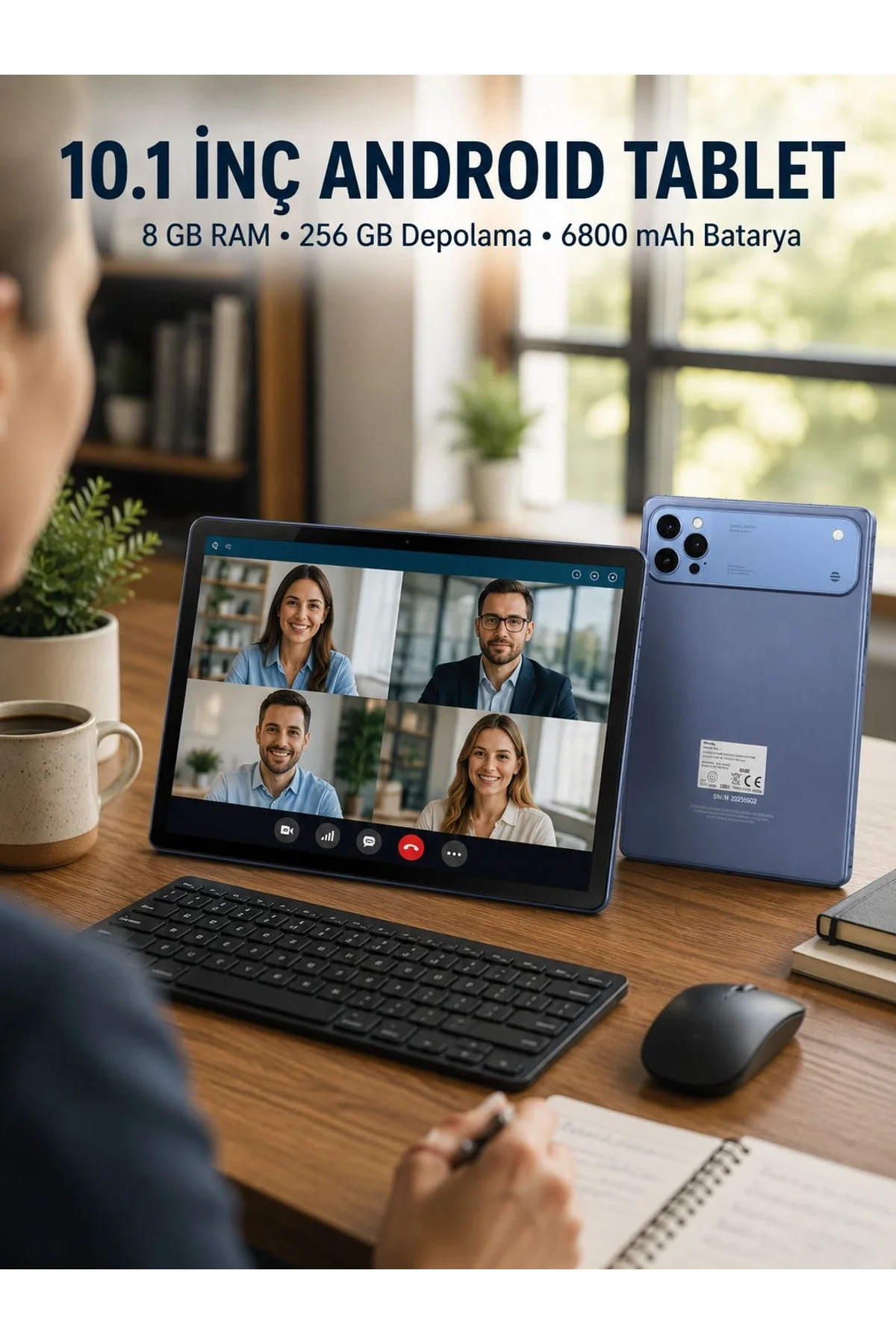 10.1 İnç Android Tablet 8 Gb Ram 256 Gb Depolama Yeni Nesil