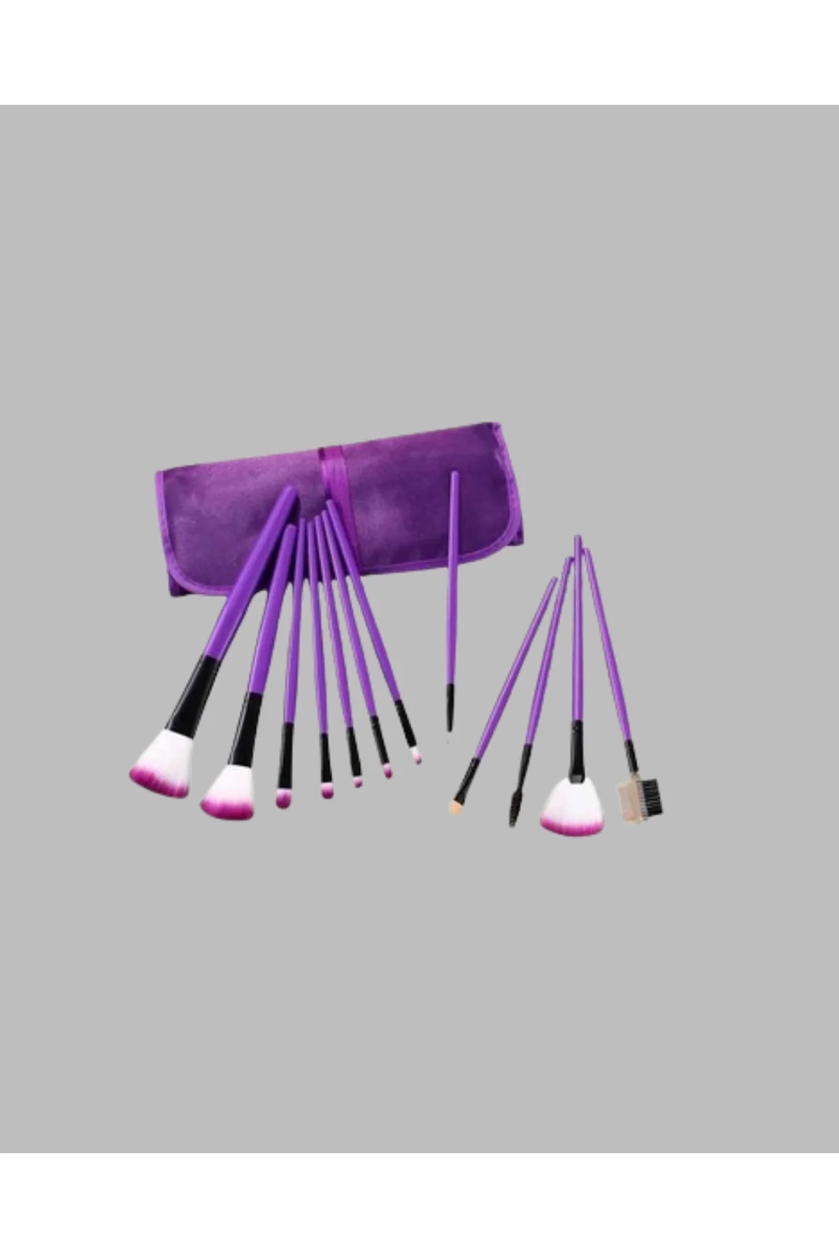 Fondöten, Allık Ve Far Uygulamalarına Uygun 12 Parça Makyaj Fırça Takımı Ergonomik Saplı - Just Cheap Store Görsel 3