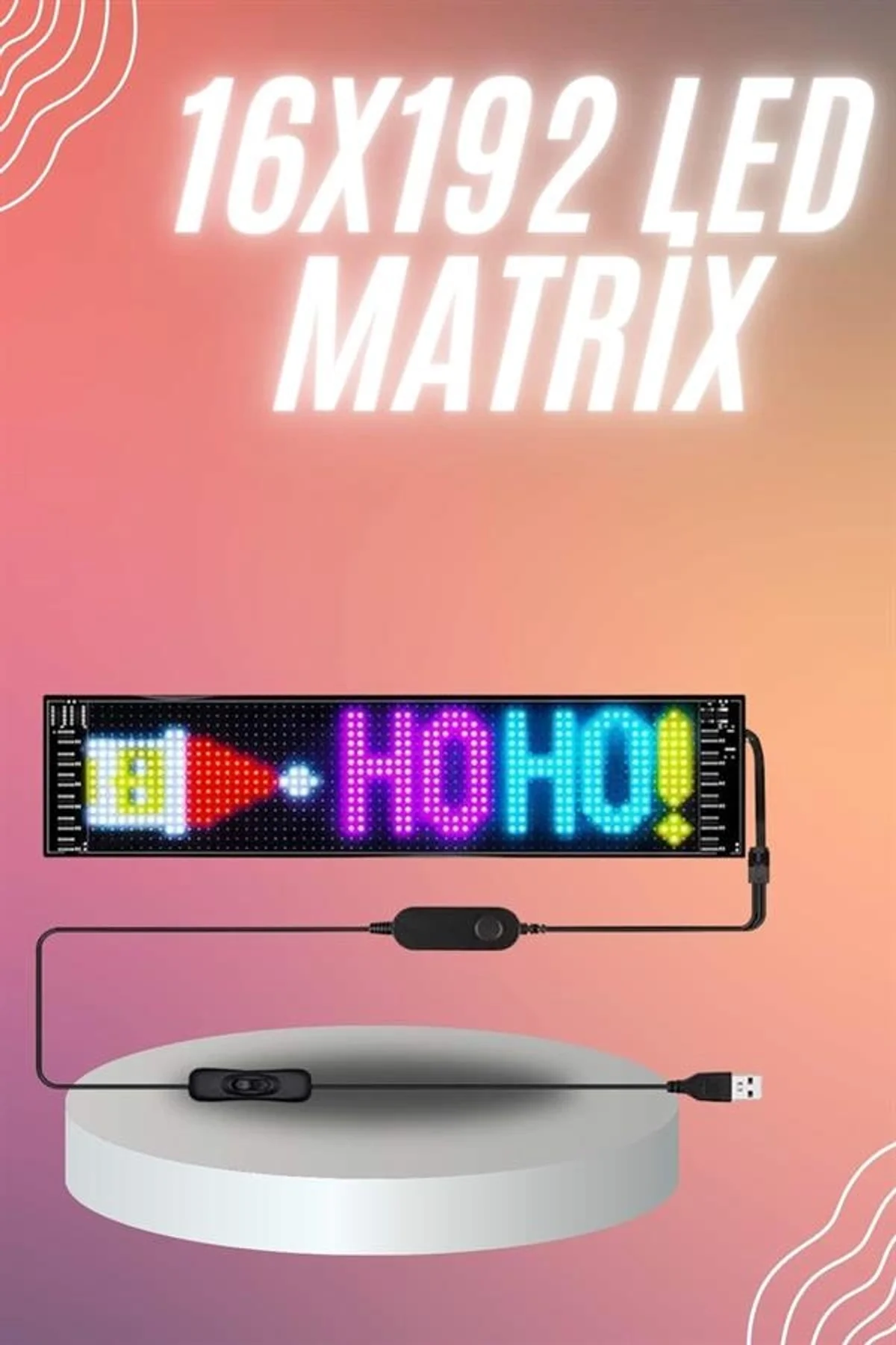Matrix Led Cama Yapışan Telefon Kontrollü Panel Dijital Ekran Kumandalı - Just Cheap Store Görsel 2
