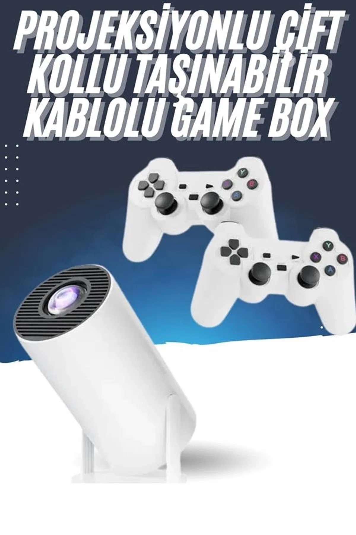4k Wireless Çift Kollu Kumandalı Oyun Projeksiyonu Retro Video Oyunu Yeni Nesil - Just Cheap Store Görsel 2