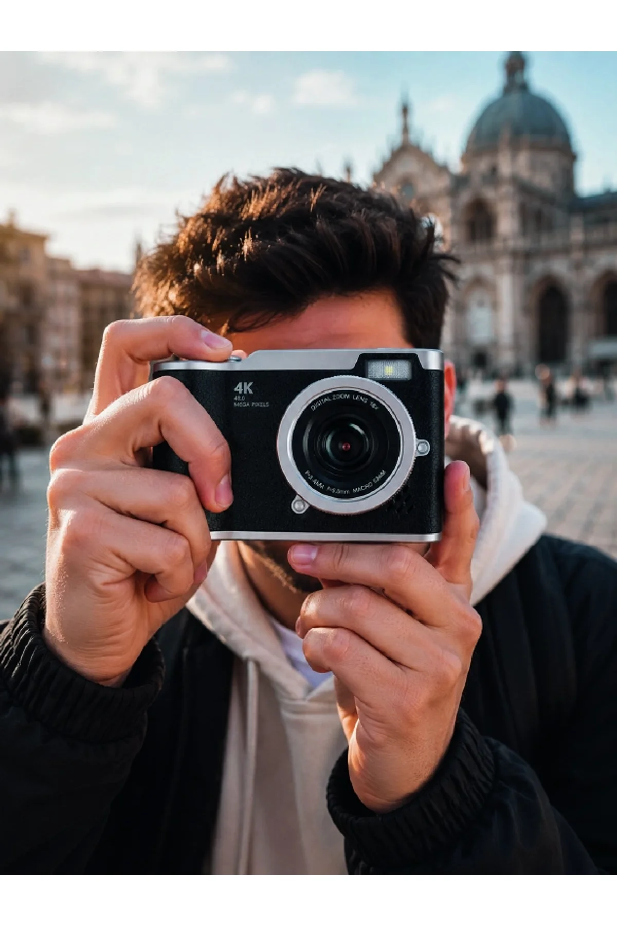 4k Video Kayıtlı 48 Mp Dijital Fotoğraf Makinesi Otomatik Odaklama - Just Cheap Store Görsel 2