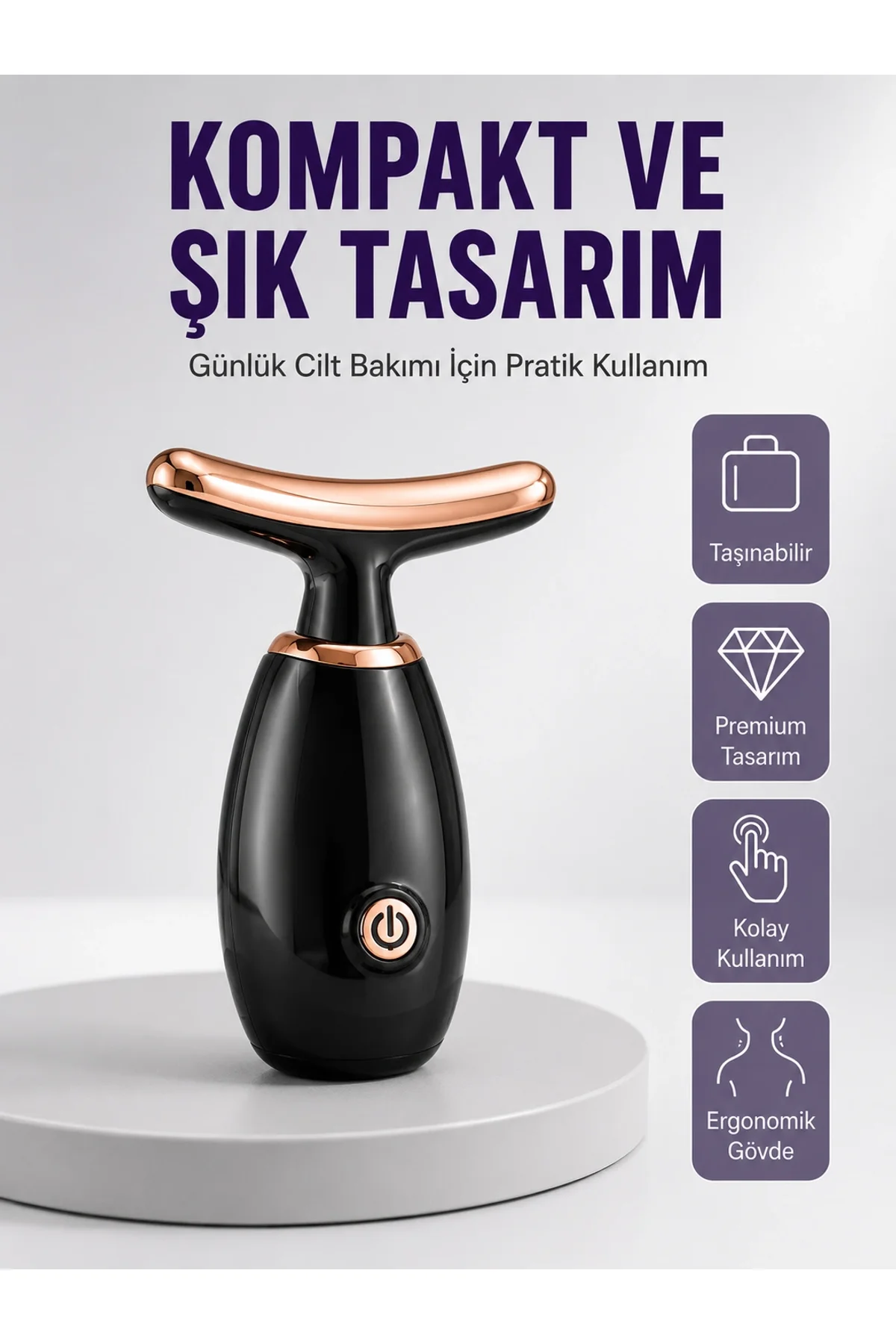 Serum Emilimini Artıran Yüz Masaj Cihazı Yeni Nesil