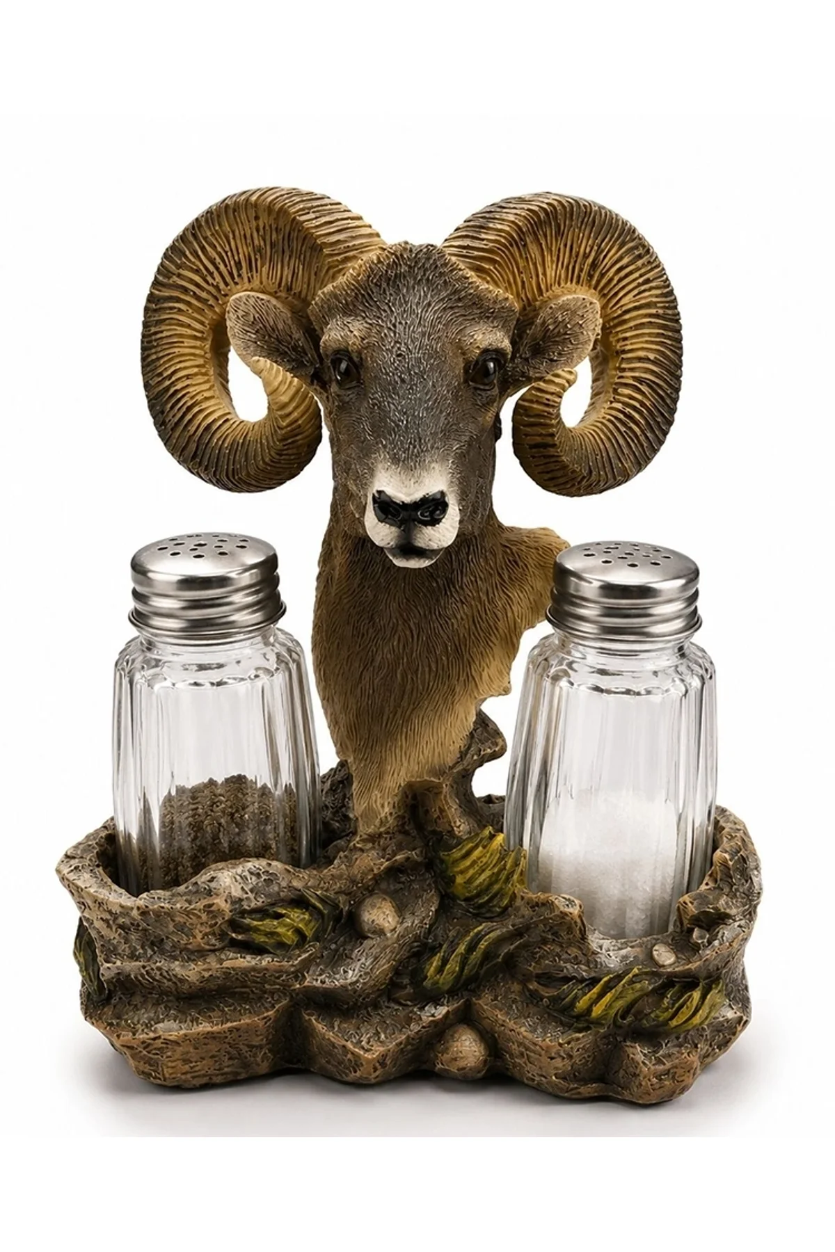 Polyester Koç Figürlü Tuzluk Biberlik Seti Alk5616