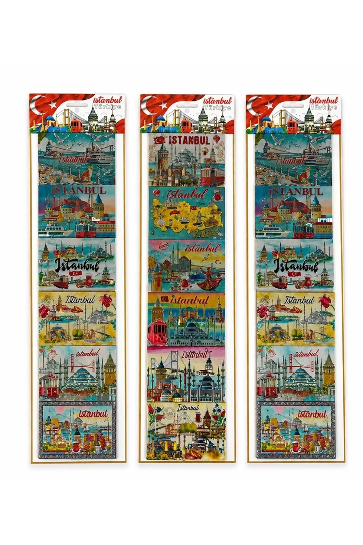 İstanbul Temalı Silikon Buzdolapı Süsü Magnet 6'lı Set Alk5809