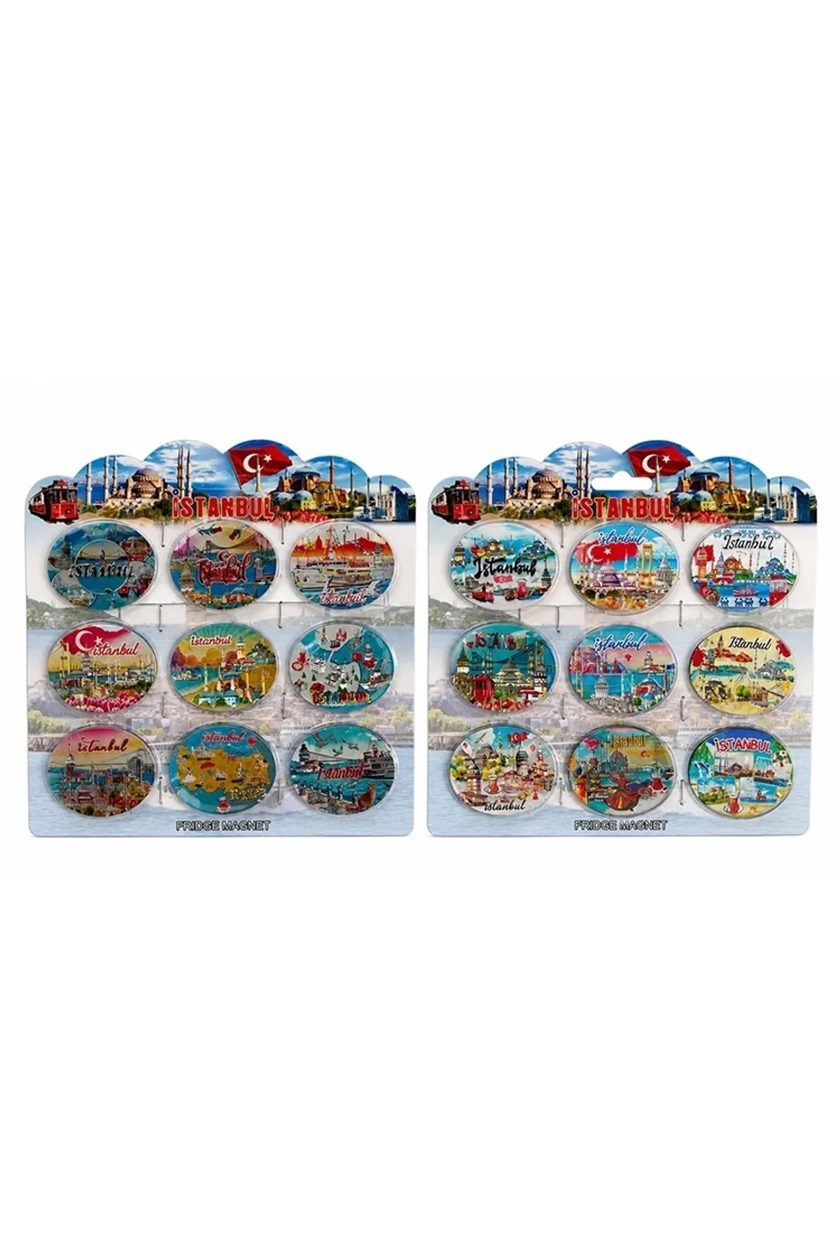 İstanbul Temalı Silikon Buzdolapı Süsü Magnet 9'lu Set Alk5807