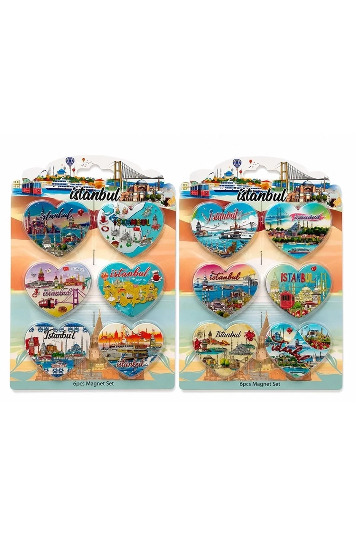 İstanbul Temalı Silikon Buzdolapı Süsü Magnet 6'lı Set Alk5805