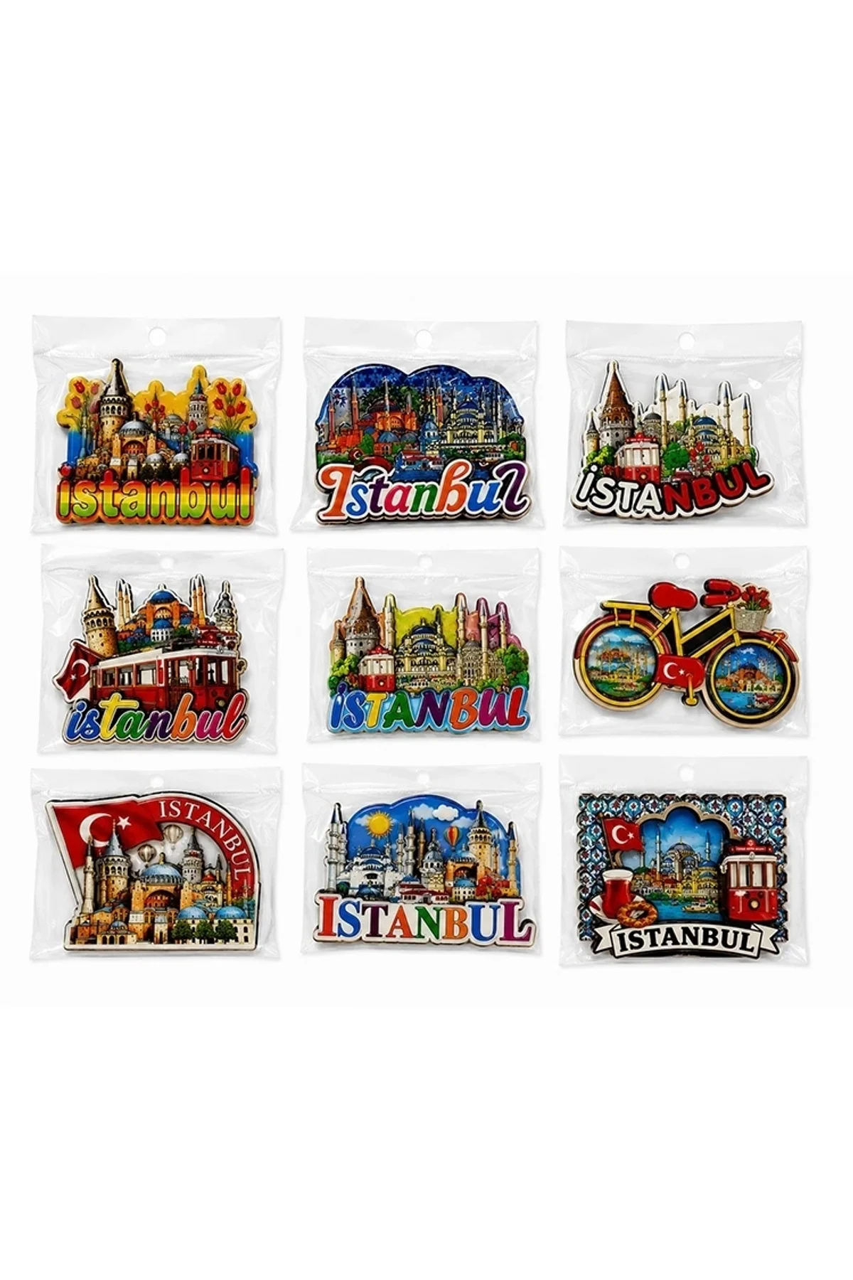 İstanbul Temalı Ahşap Buzdolapı Süsü Magnet Alk5825