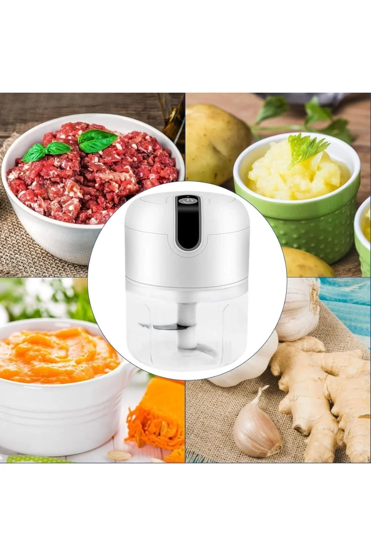 Rondo Doğrayıcı 250 Ml Taşınabilir Usb Şarjlı Pratik El Rondo Blender Yeni Nesil - Just Cheap Store Görsel 4