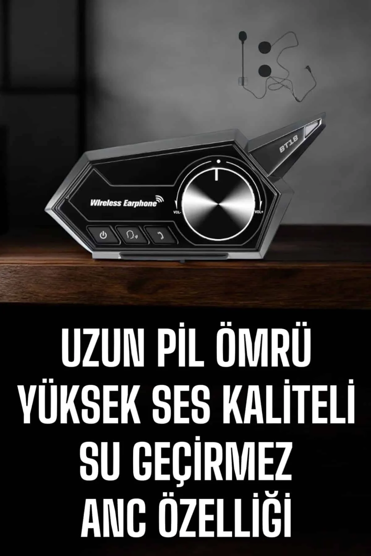 Motorcu Kulaklığı Kask Kulaklığı Anc Özelliği Sesli Görüşme Özelliği - Just Cheap Store Görsel 2