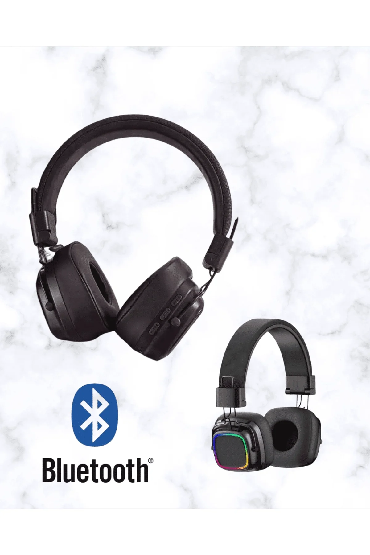 Renkli Işık Efektli Bluetooth 5.3 Müzik Kulaklığı Yeni Nesil - Just Cheap Store Görsel 5