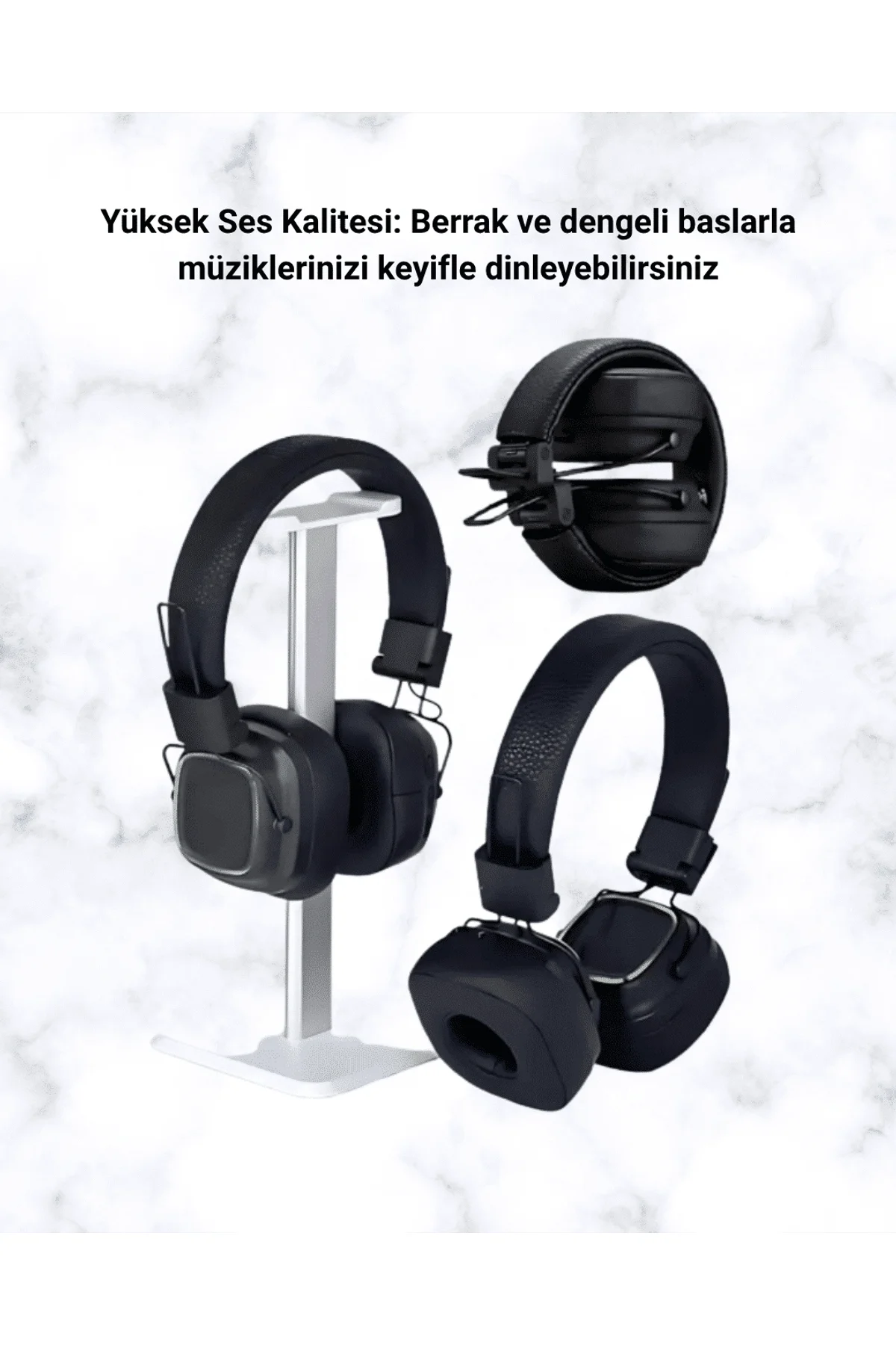 Renkli Işık Efektli Bluetooth 5.3 Müzik Kulaklığı Yeni Nesil - Just Cheap Store Görsel 4