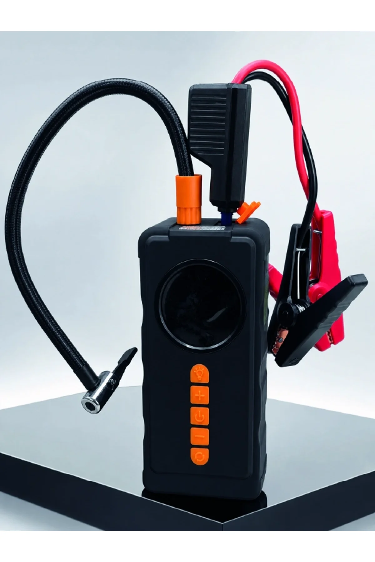 4'ü 1 Arada Akü Takviye Cihazı Dijital Lastik Şişirme Kompresörü 10000mah Powerbank Ve Led Fener - Just Cheap Store Görsel 3