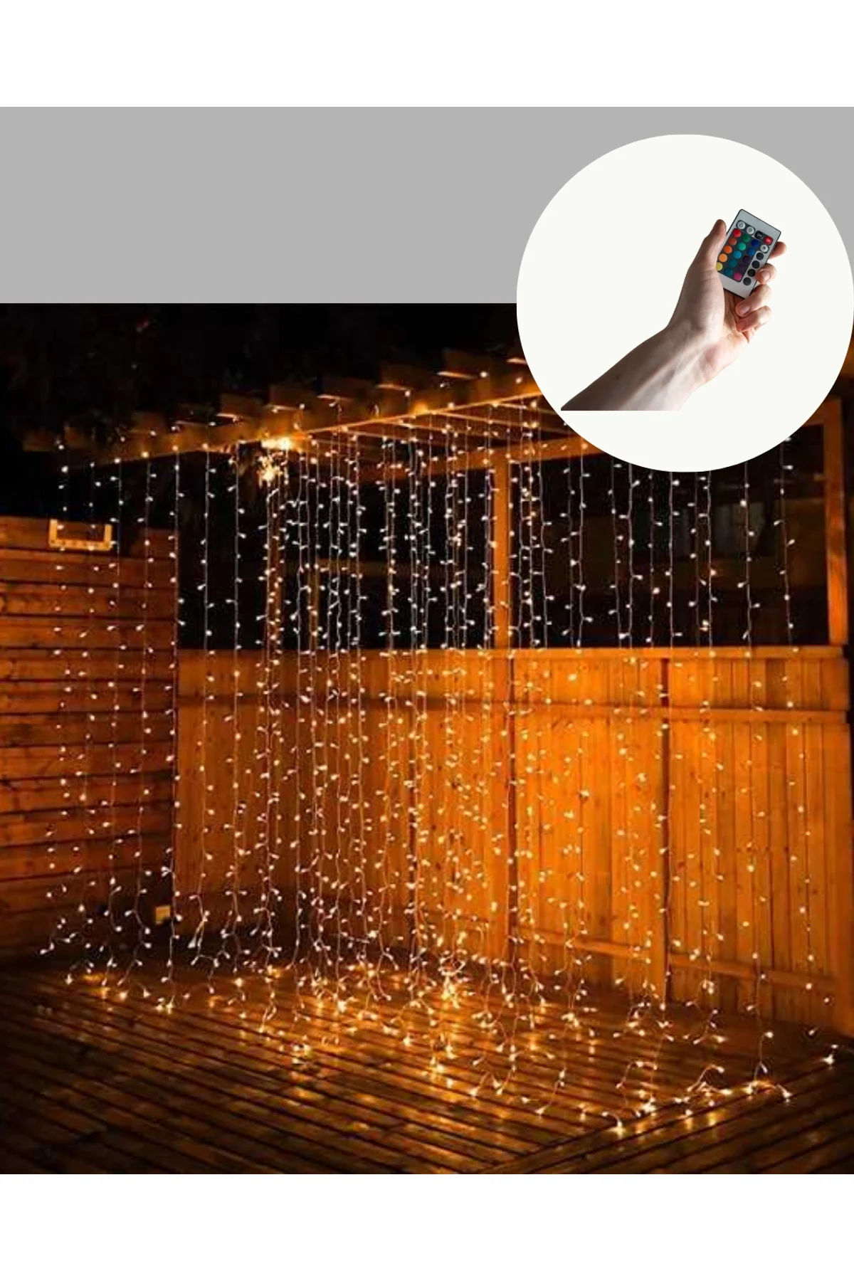 300 Led Perde Işık – Sıcak Beyaz Dekoratif Aydınlatma Yeni Nesil - Just Cheap Store Görsel 4