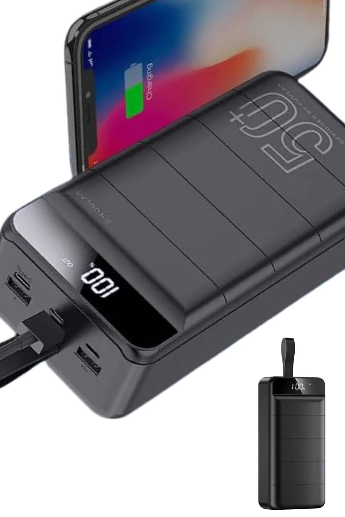 Hızlı Taşınabilir 50.000 Mah Powerbank Led Ekran Android Ve İos Uyumlu Yeni Nesil - Just Cheap Store Görsel 2