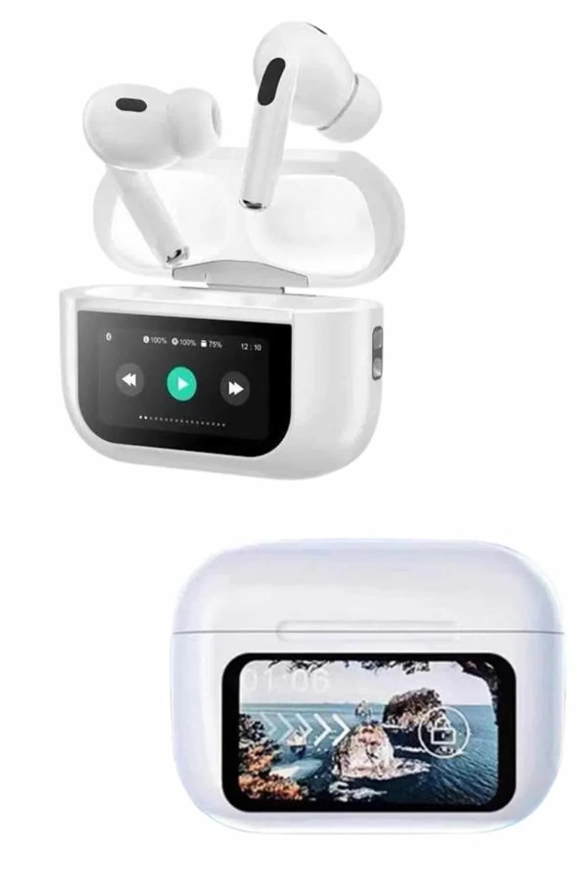 Dokunmatik Ekranlı Anc/enc Yeni Nesil Pro Bluetooth Kulaklık Dokunmatik Ekran Yeni Nesil - Just Cheap Store Görsel 4