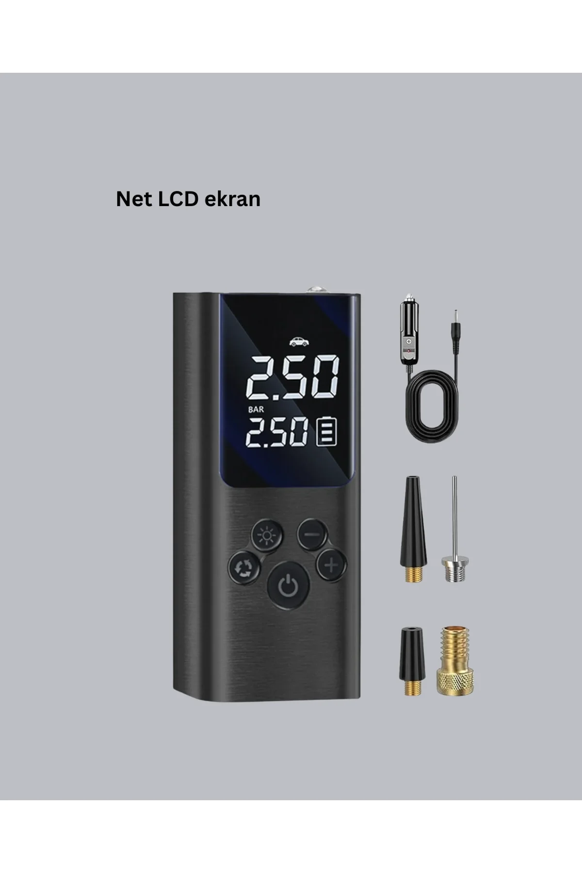 Led Işıklı Dijital Hava Pompası Araba Bisiklet Uyumlu - Just Cheap Store Görsel 3