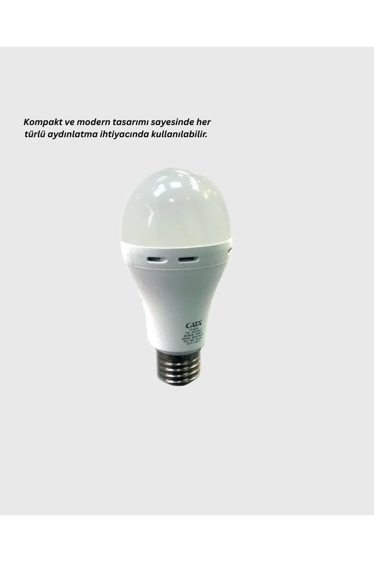 Acil Durumlar İçin Şarjlı Led Ampul 6400k Soğuk Beyaz 30 Watt Yeni Nesil - Just Cheap Store Görsel 4