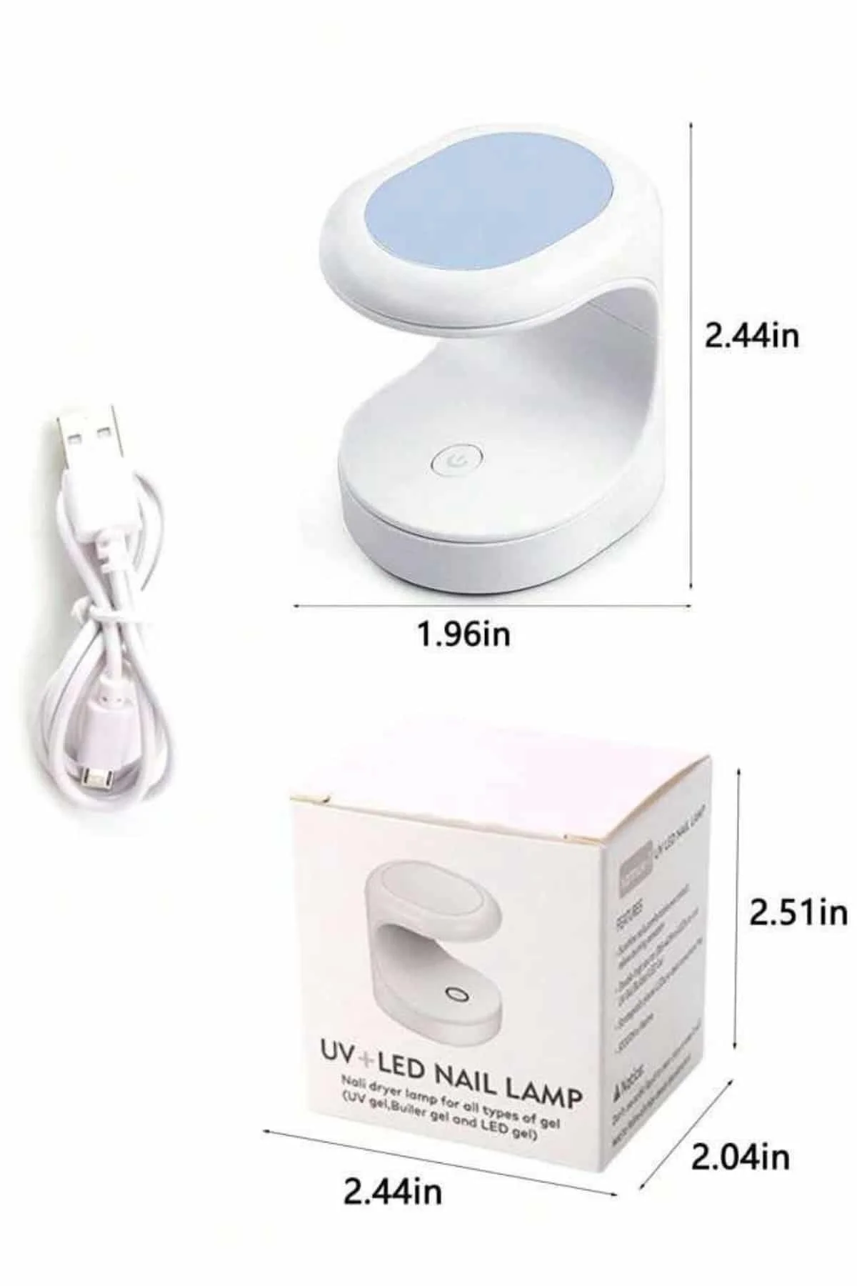 Kalıcı Oje Kurutucu Uv Led Teknolojisi Taşınabilir Mini Tırnak Kurutucu Yeni Nesil - Just Cheap Store Görsel 5
