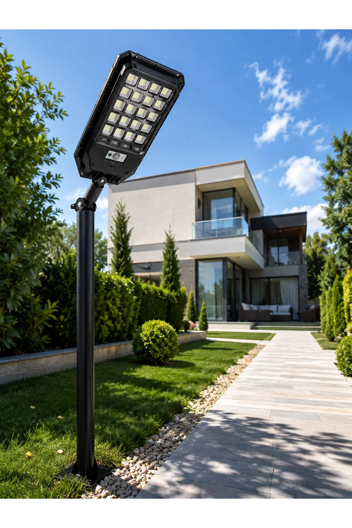 Hareket Sensörlü Solar Led Aydınlatma 3 Modlu Uzaktan Kumandalı Bahçe Lambası - Just Cheap Store Görsel 5