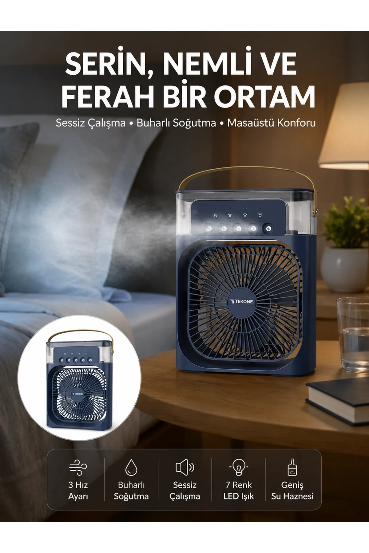 Tüm Gün Kullanıma Uygun Enerji Tasarruflu Fan Yeni Nesil