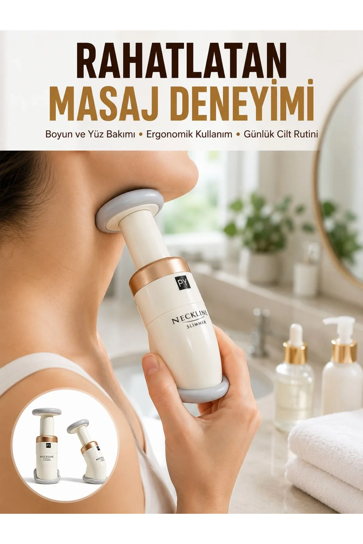 Gıdı Bölgesi İçin Boyun Ve Çene Altı Egzersiz Aleti Yeni Nesil